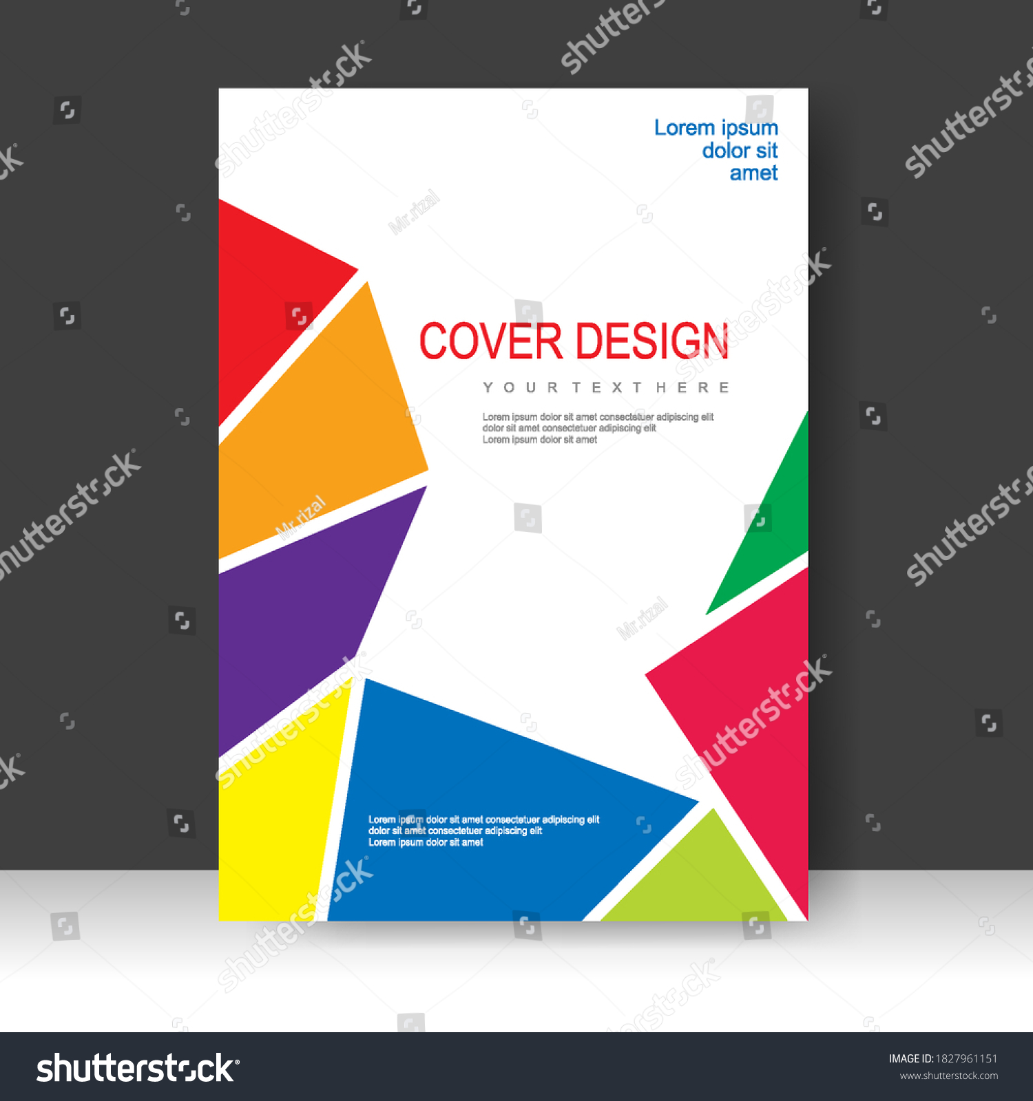 Low Poly Vector Business Brochure Template Stock Vector (Royalty Free ...