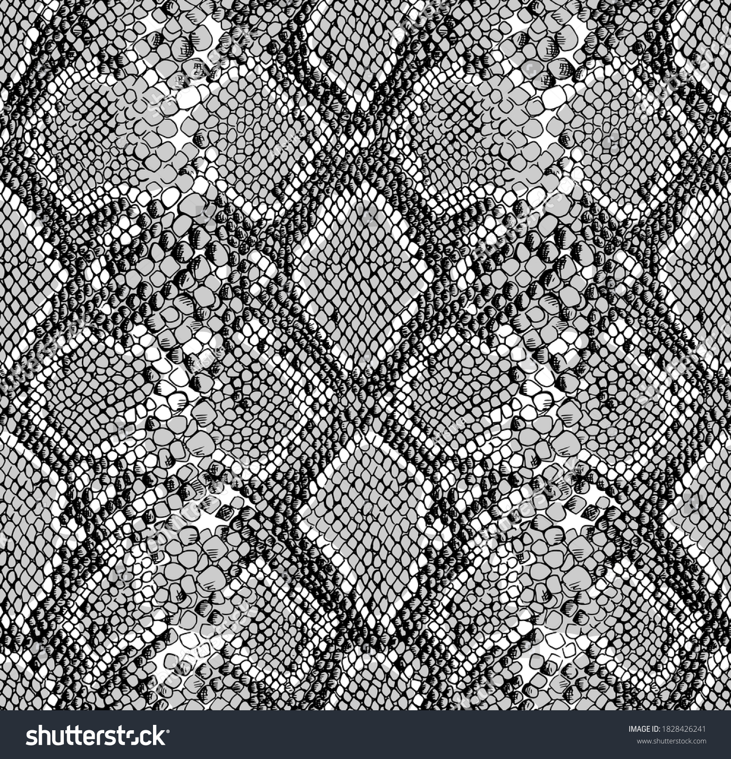 Seamless Wallpaper Pattern Snake Skin Textile Stock Vector (Royalty ...