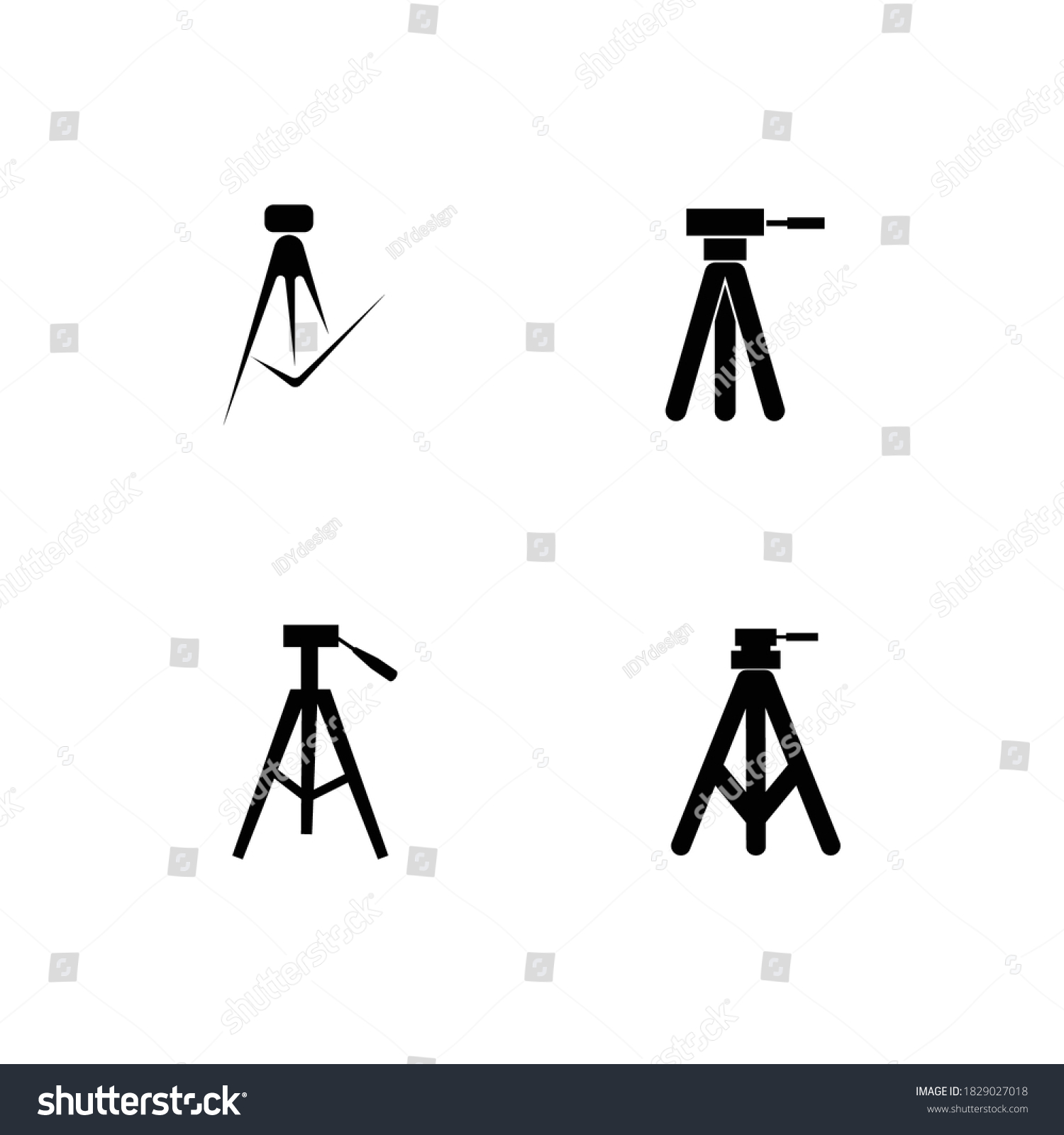 Tripod Logo Stock Illustration Design Stock Vector (Royalty Free ...