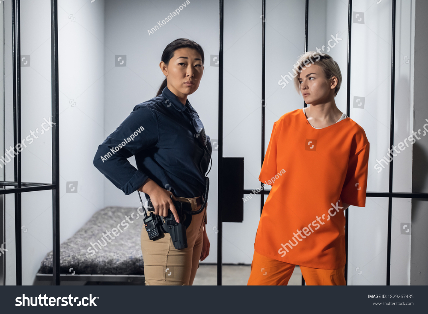 Asian Warden Female Prisoner Highsecurity Prison Stock Photo 1829267435 Asian Warden Female Prisoner Highsecurity Prison Stock Photo 1829267435
