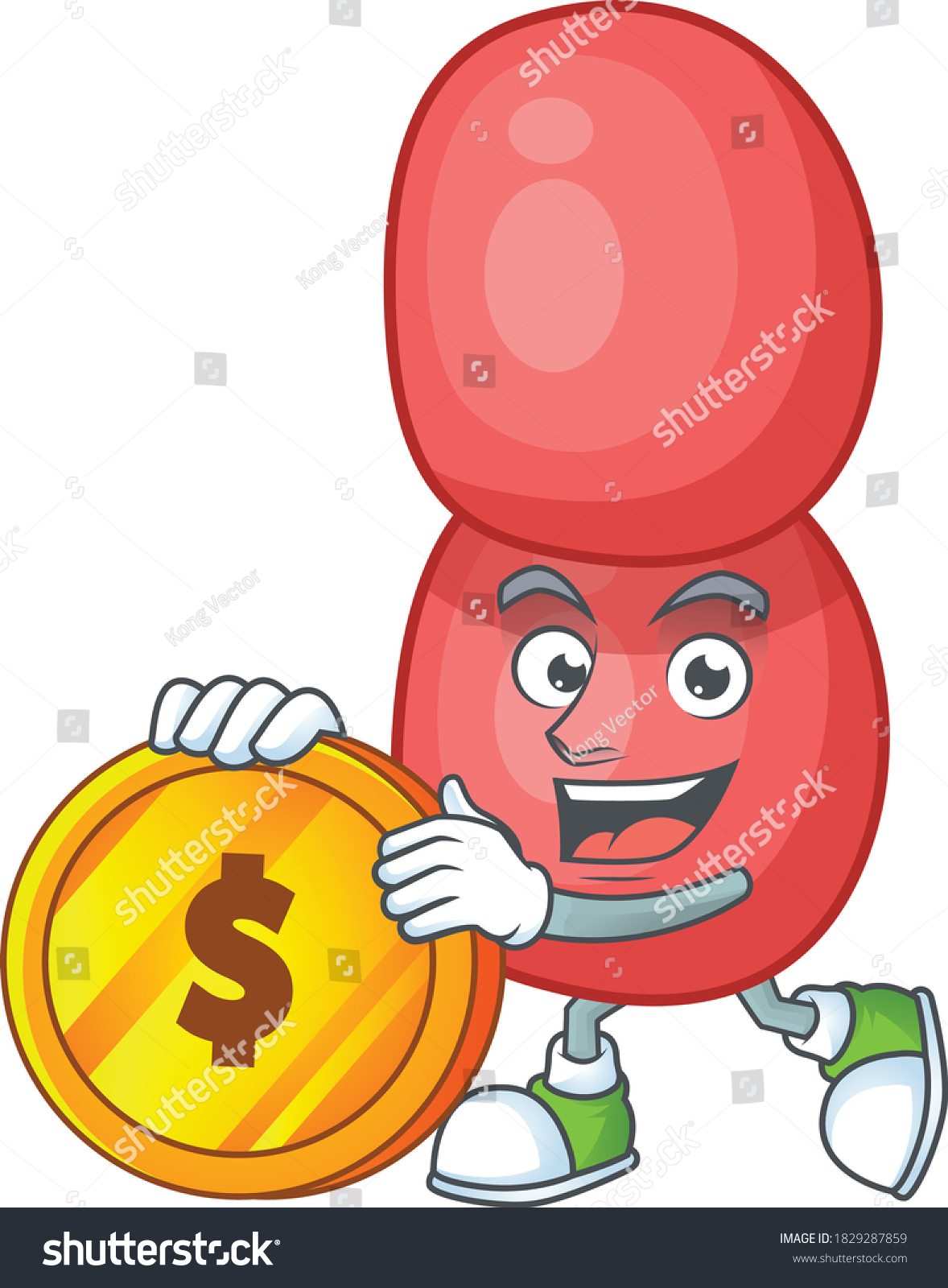 Cartoon Picture Neisseria Gonorrhoeae Rich Character Stock Vector Royalty Free 1829287859