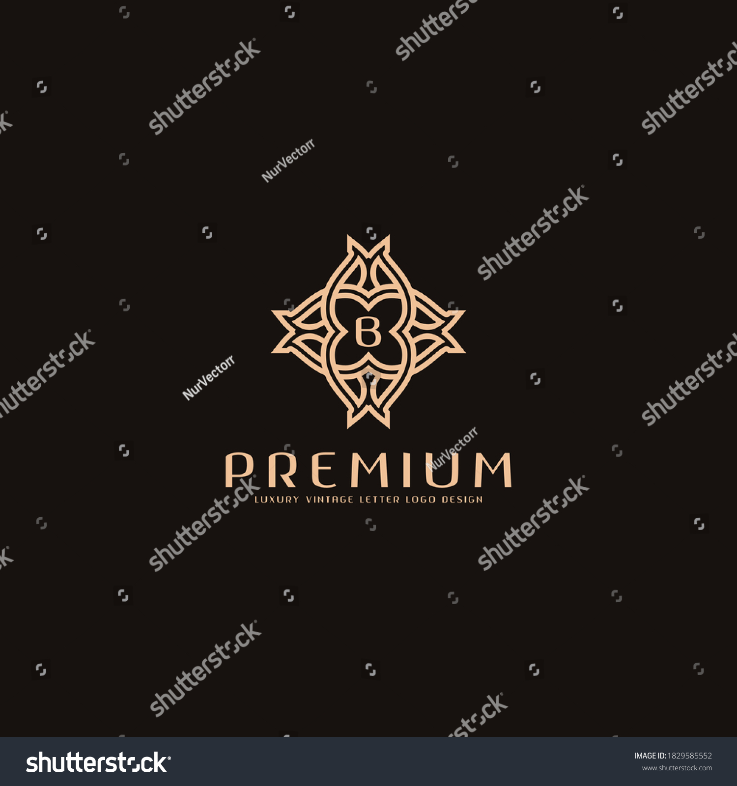 Premium Letter B Logo Icon Design Stock Vector (Royalty Free ...