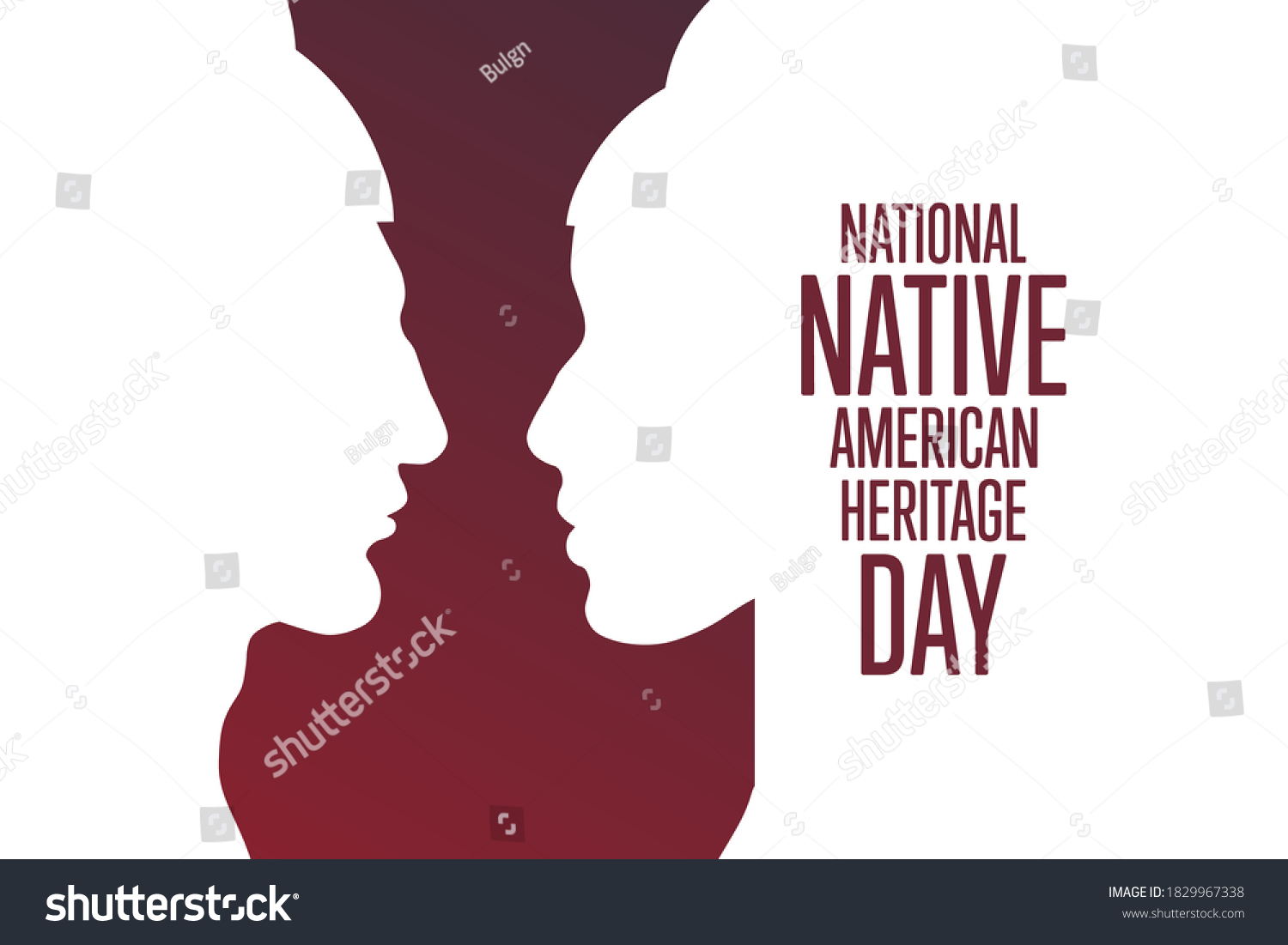 National Native American Heritage Day Holiday Stock Vector (Royalty