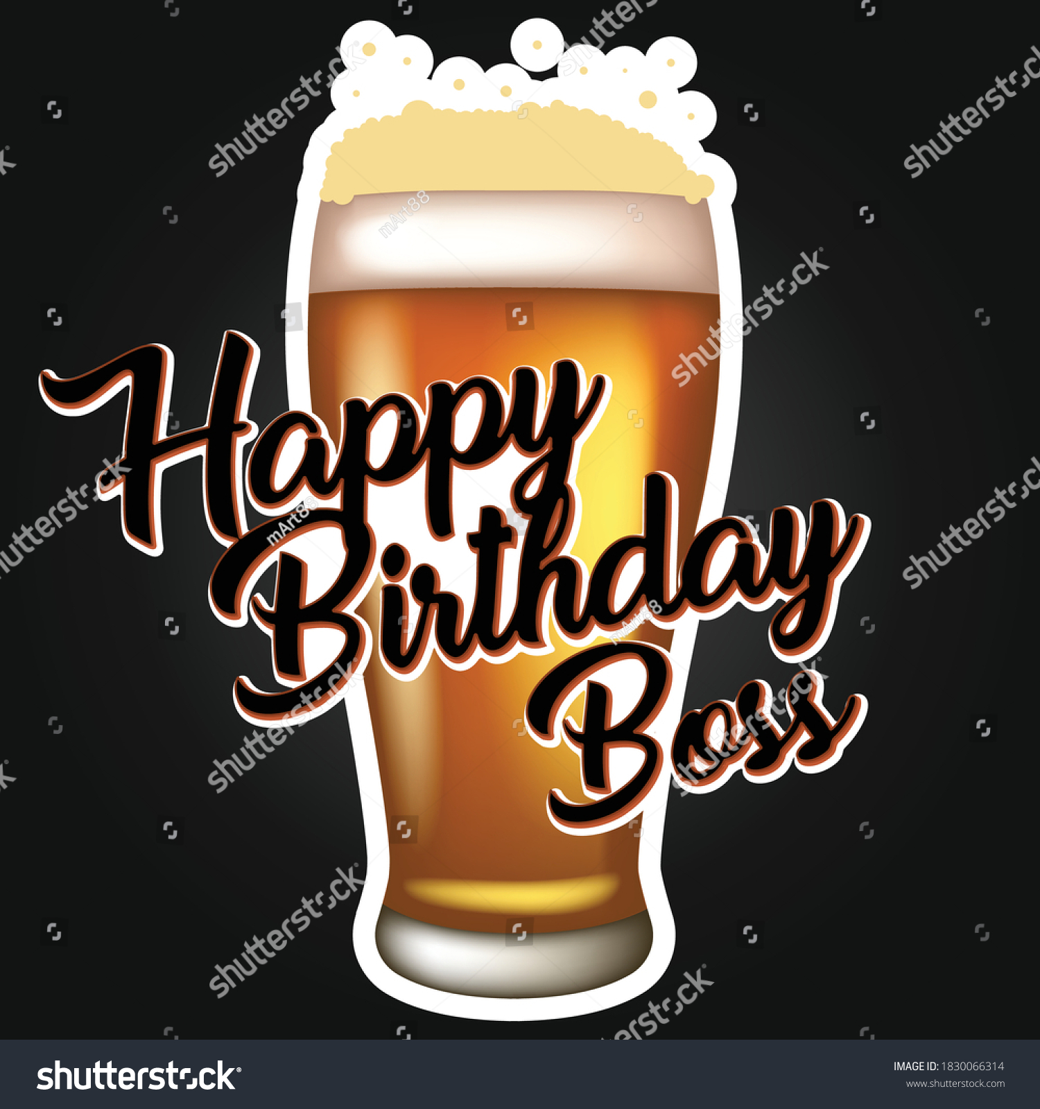 Happy Birthday Cousin Beer Images Happy Birthday Man Wishes Wording Beer Stock Vector (Royalty Free)  1830066323 | Shutterstock