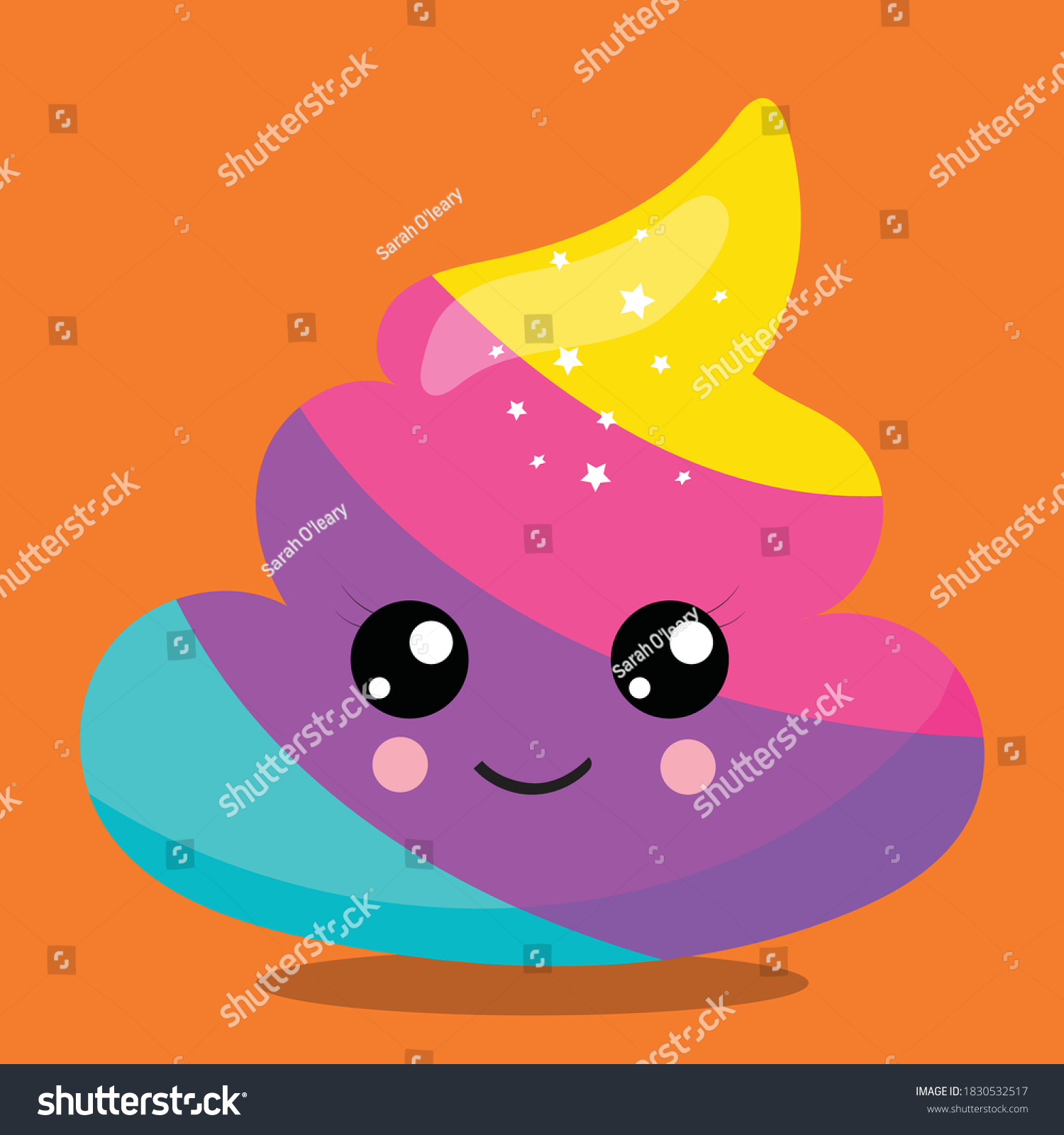 Unicorn Poop Design Vector Illustration Stock Vector (Royalty Free ...