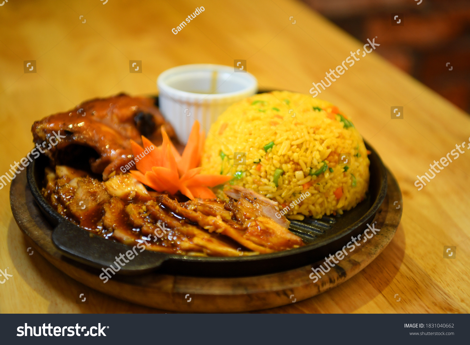 Mixed Fried Rice Duck Char Siu Stock Photo 1831040662 | Shutterstock