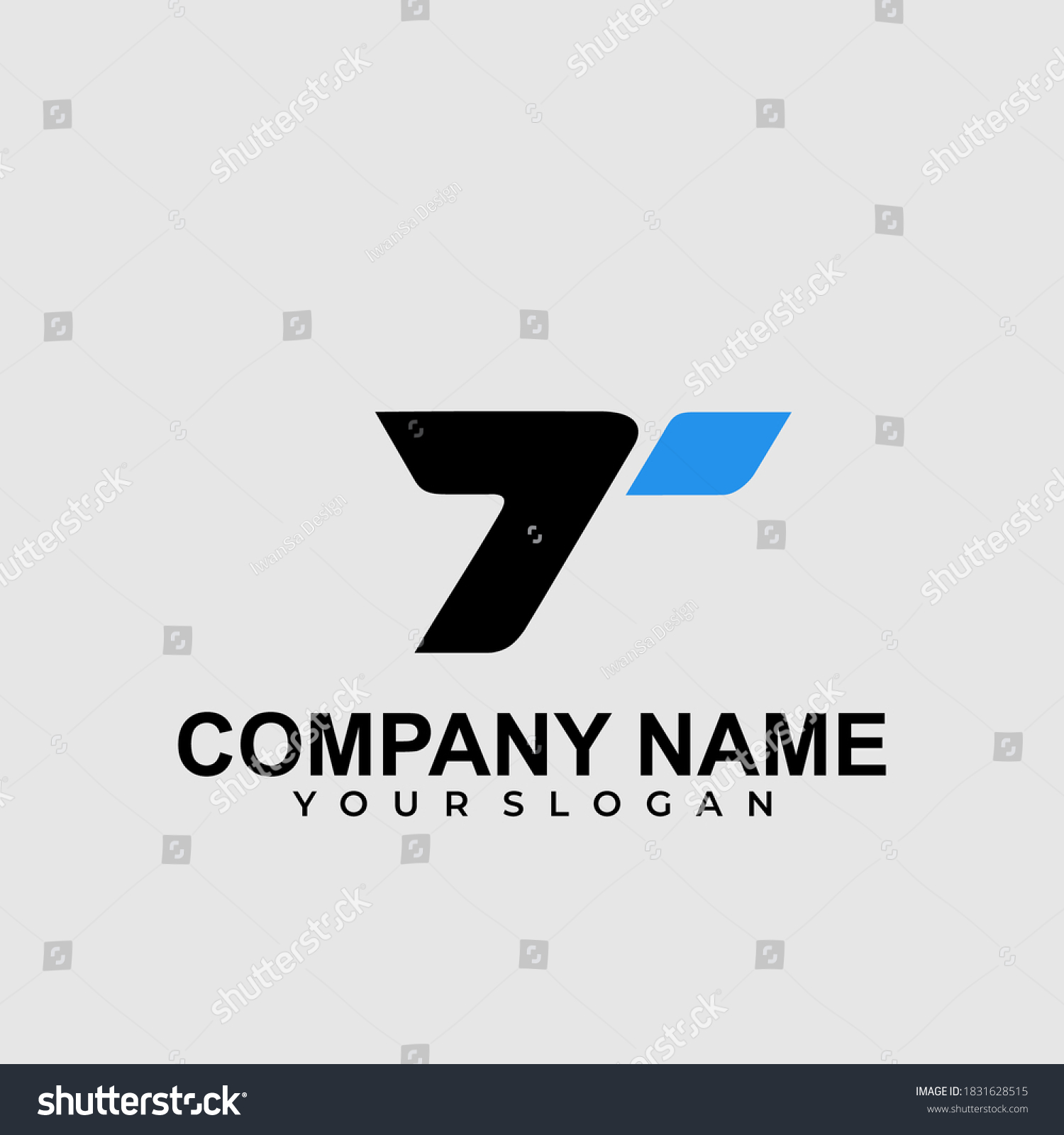 Iluustration Vektor Graphic T Letter Logo Stock Vector (Royalty Free ...