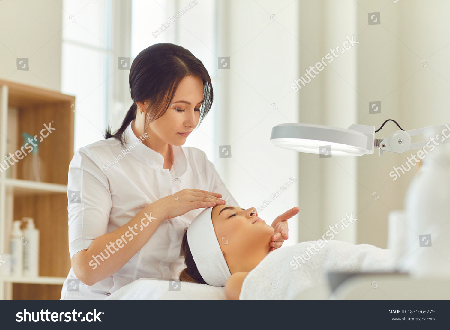 Professional Skin Examination Skincare Cosmetology Woman Stock Photo 1831669279  Shutterstock