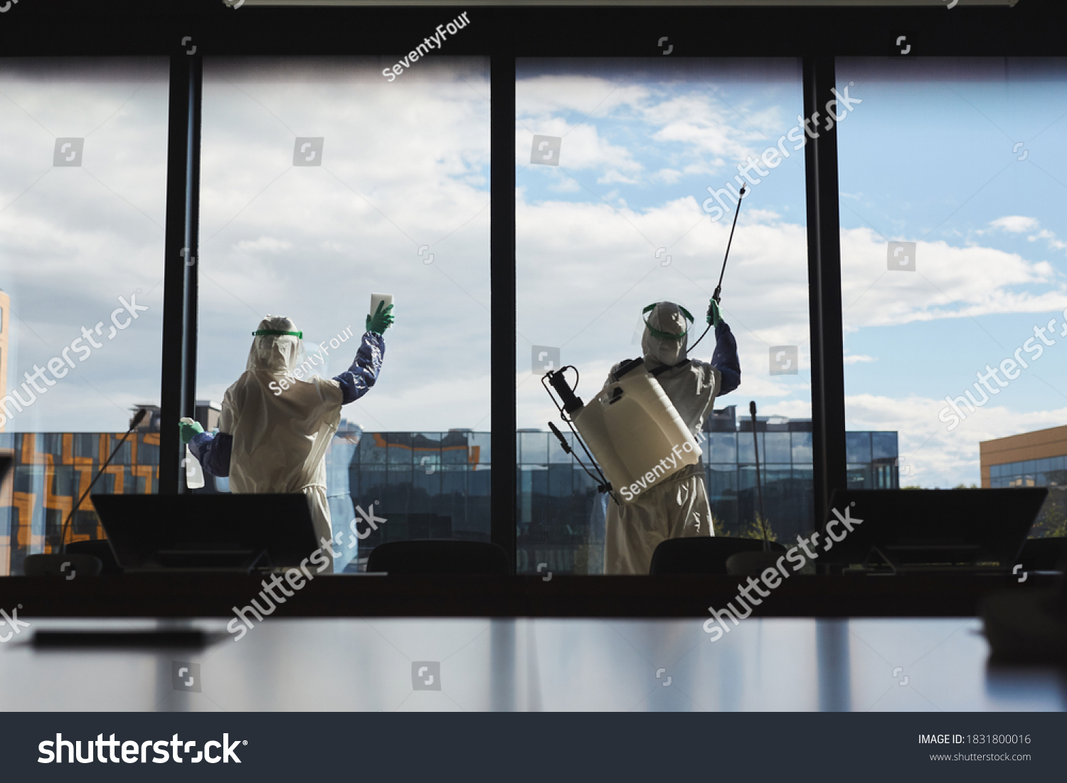 Wide Angle Back View Portrait Two Stock Photo 1831800016 | Shutterstock