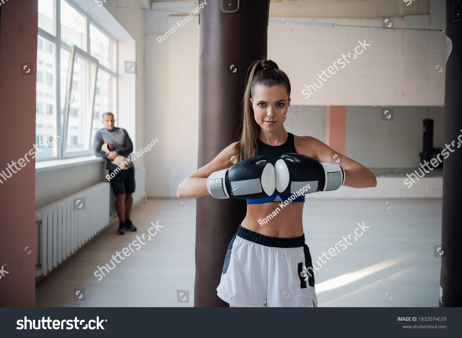 Young Female Fighter Poses Photo Her Stock Photo 1832074639 | Shutterstock