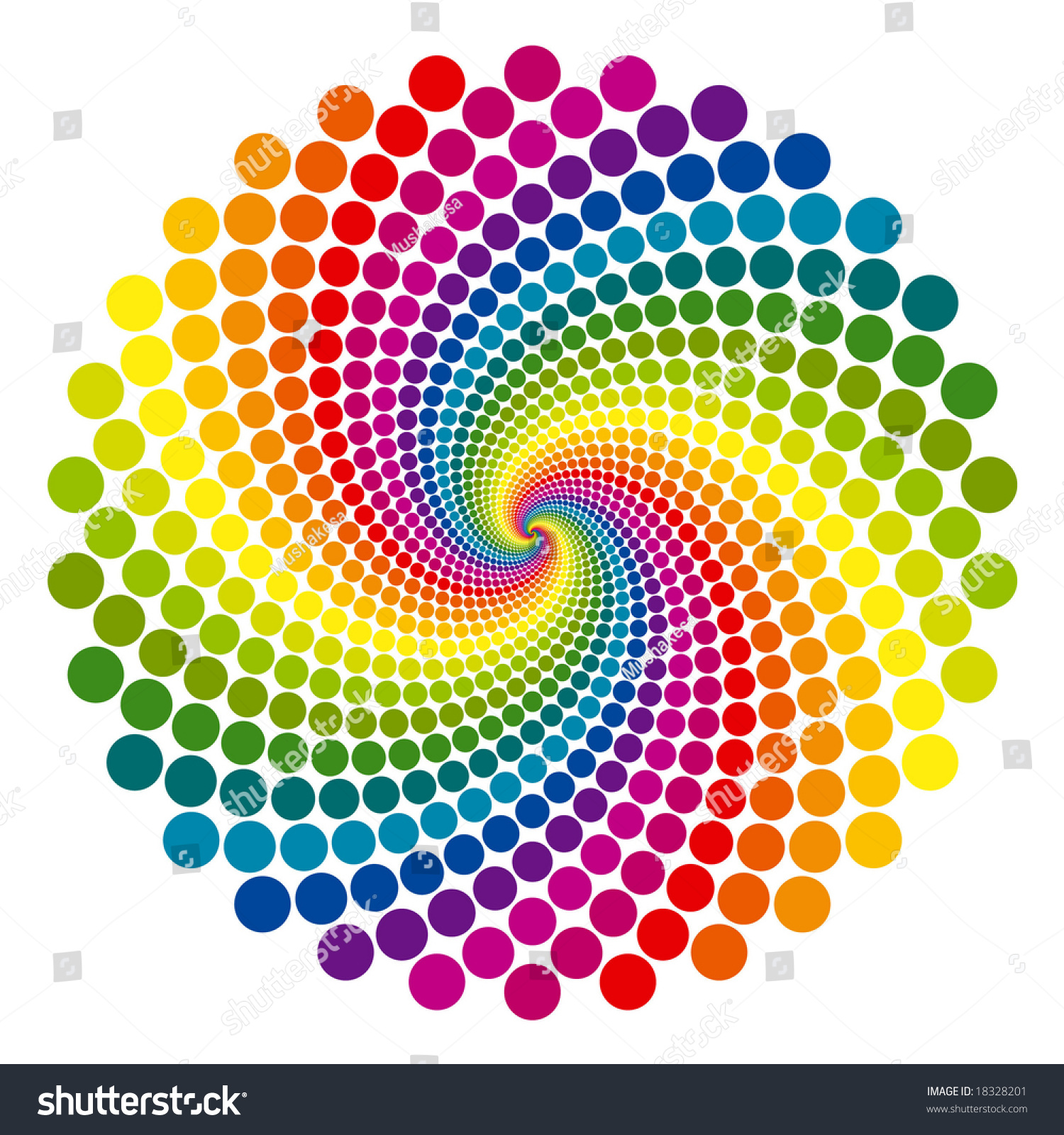 Rainbow Vortex Vector Background Stock Vector Royalty Free 18328201