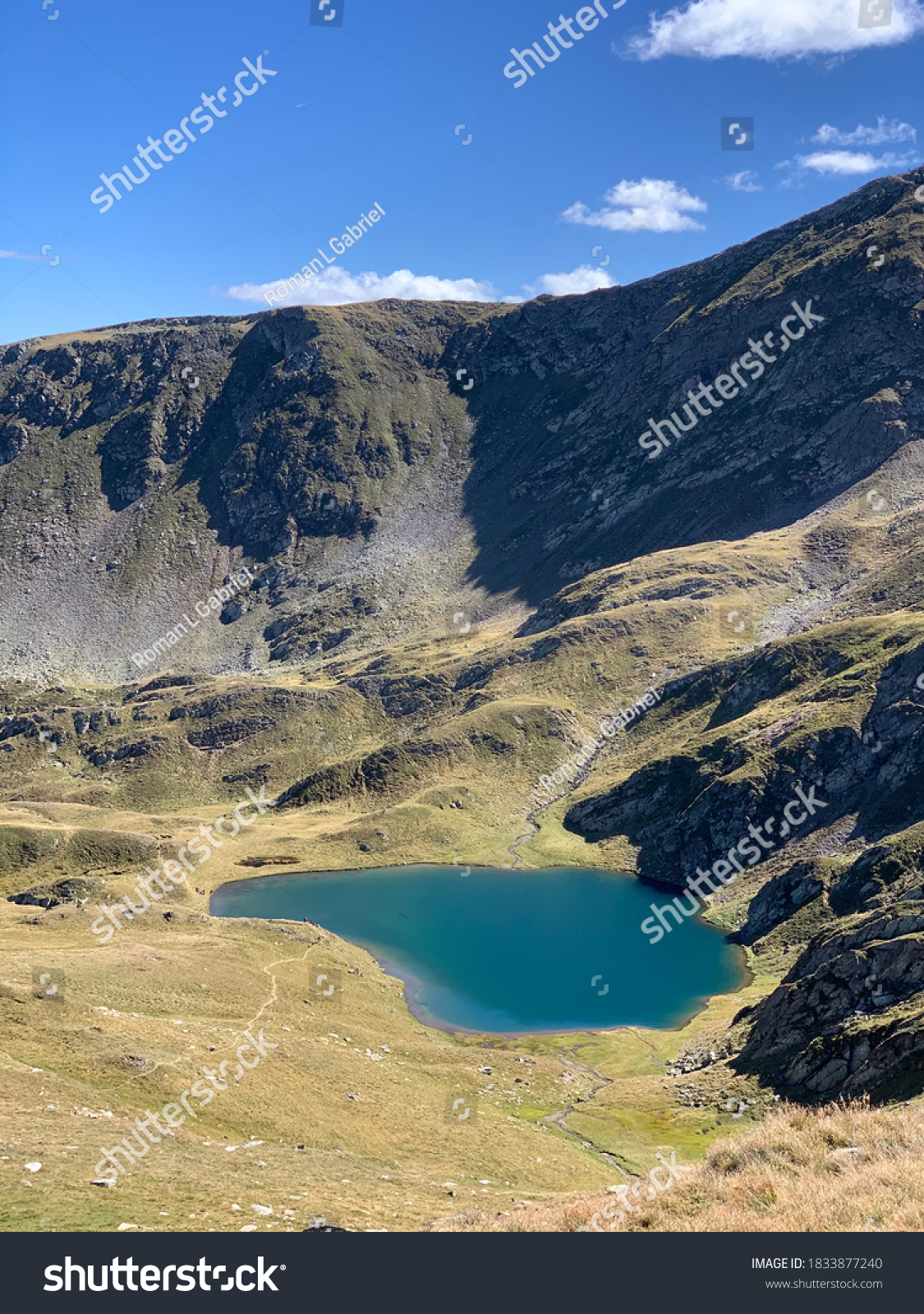 Panorama Volcanic Cliff Green Pond Charco库存照片 Shutterstock