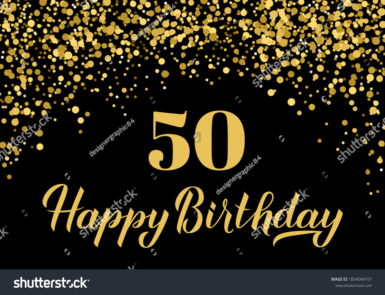 5,087 Gold 50th Birthday Images, Stock Photos & Vectors | Shutterstock