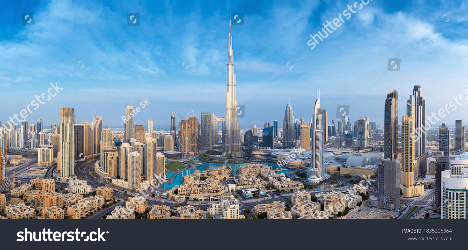 Amazing Sunrise View On Dubai City Stock Photo 1835205364 | Shutterstock