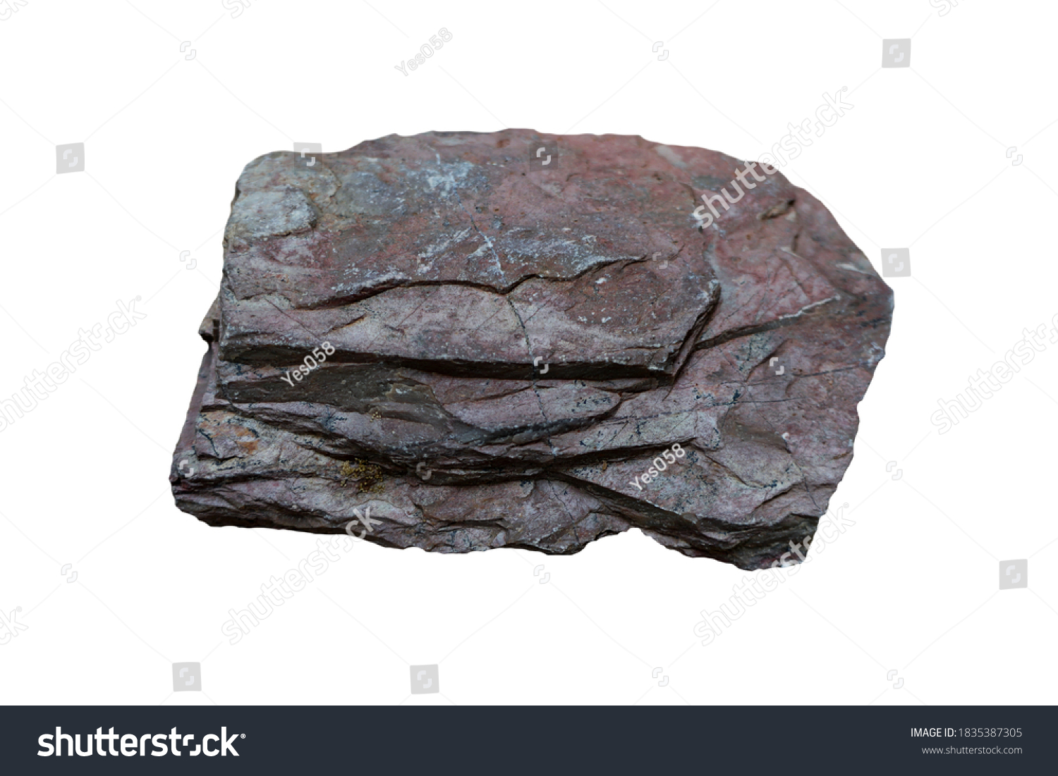 Shale Laminated Fissile Clastic Sedimentary Rock Stock Photo 1835387305