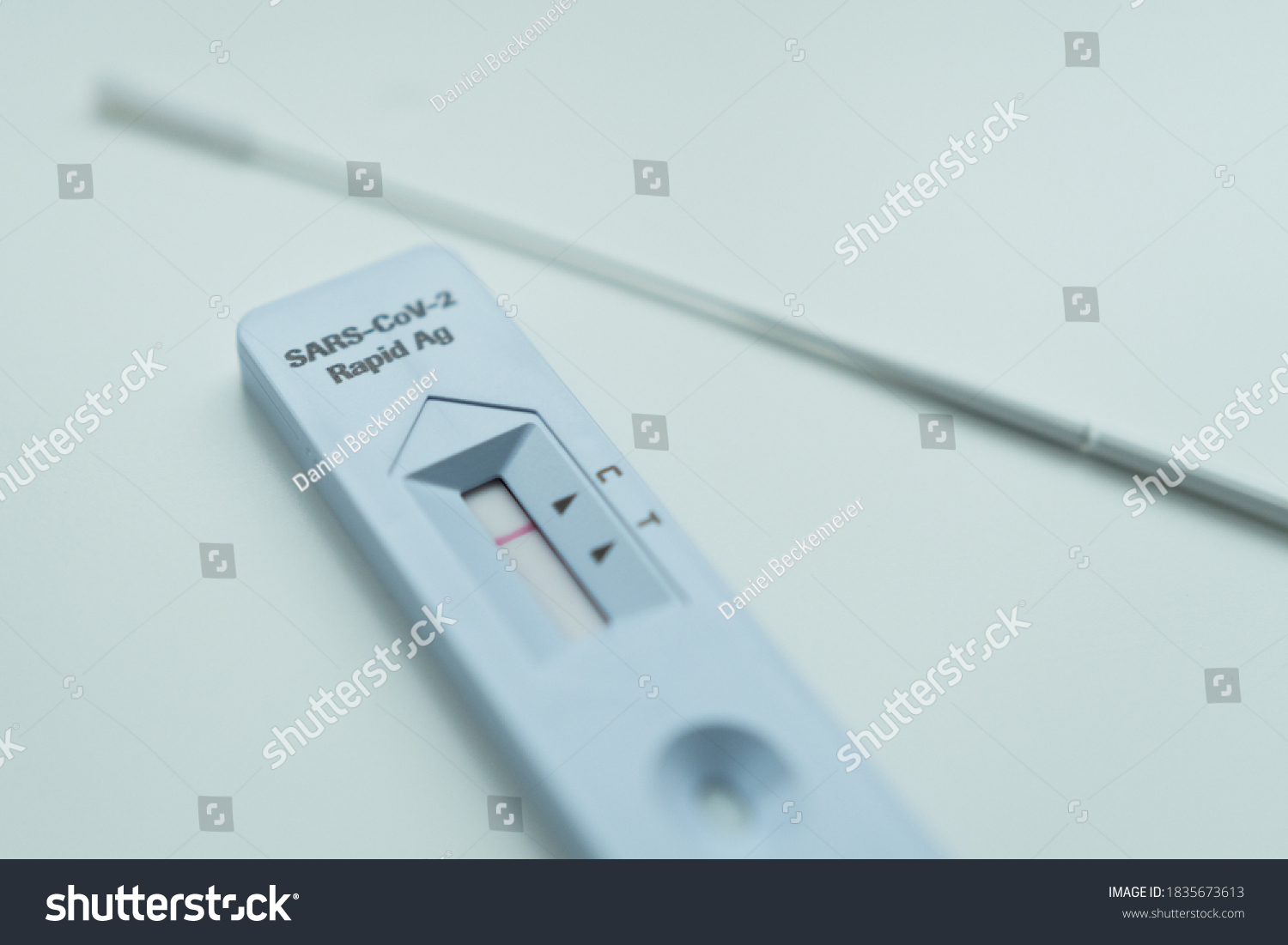 Negative Sarscov2 Rapid Antigen Test Isolated Stock Photo 1835673613 ...