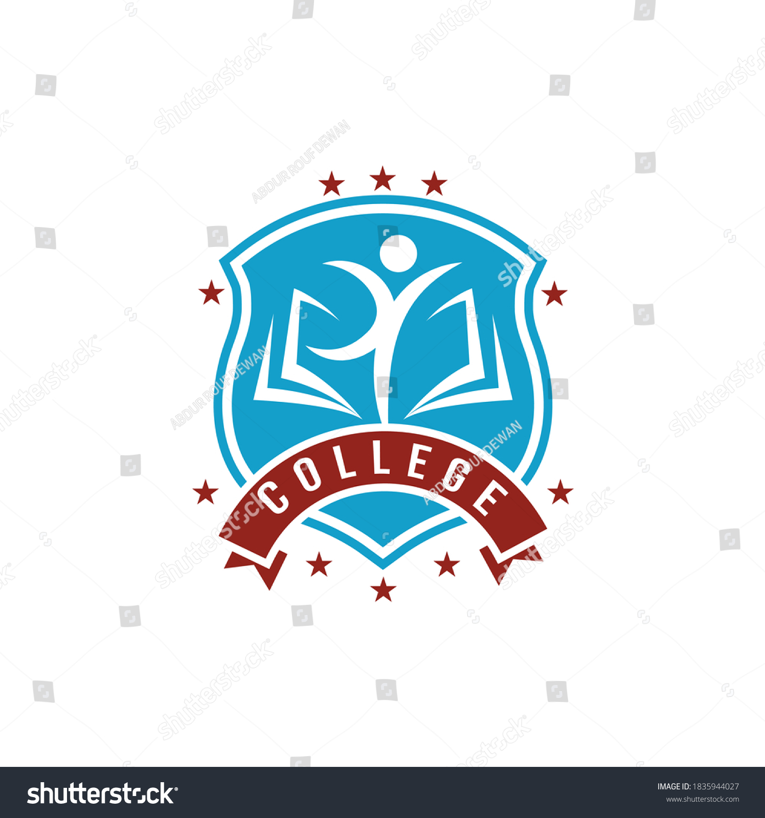 Education Logo Template Knowledge Graduation Cap Stock Vector (Royalty ...