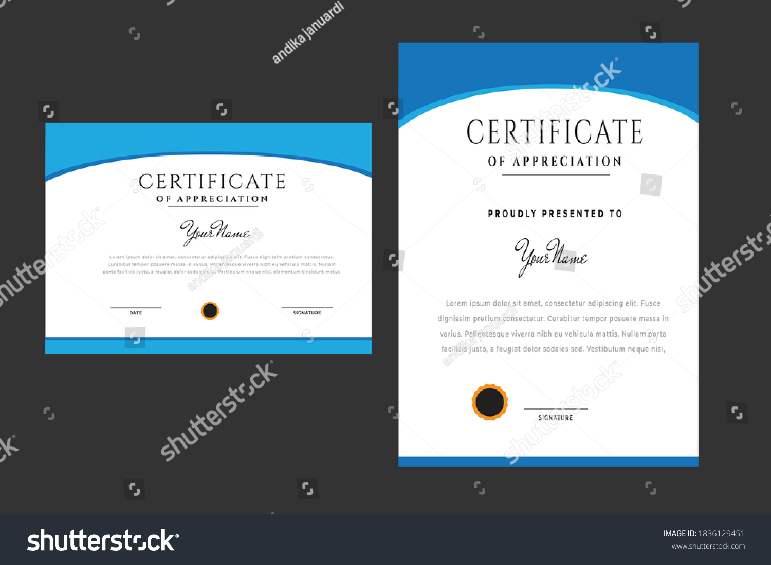 Certificat Bordure de devise du diplôme : image vectorielle de stock