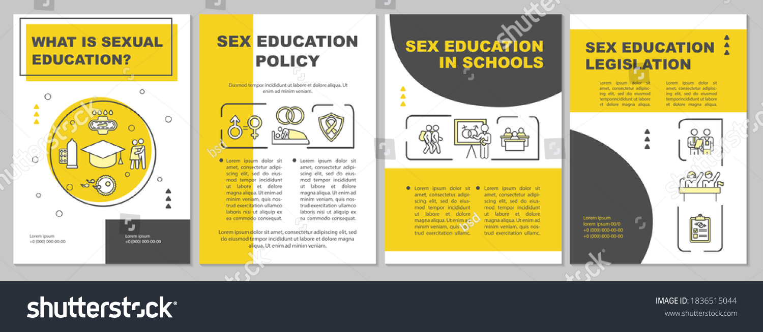What Sexual Education Brochure Template Sexuality Stock Vector Royalty Free 1836515044 1156