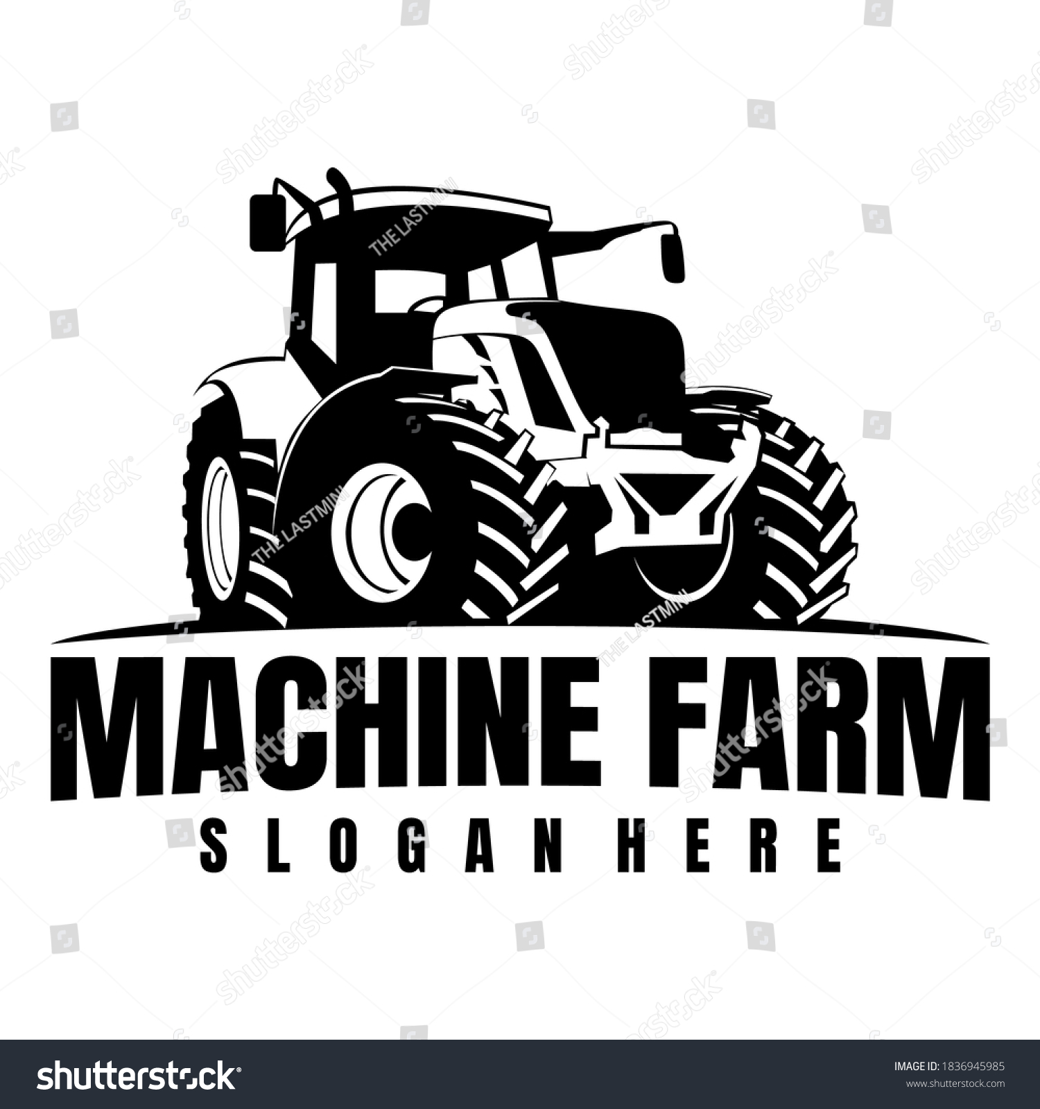 Machine Farm Logo Icon Design Vector Stock Vector (Royalty Free ...