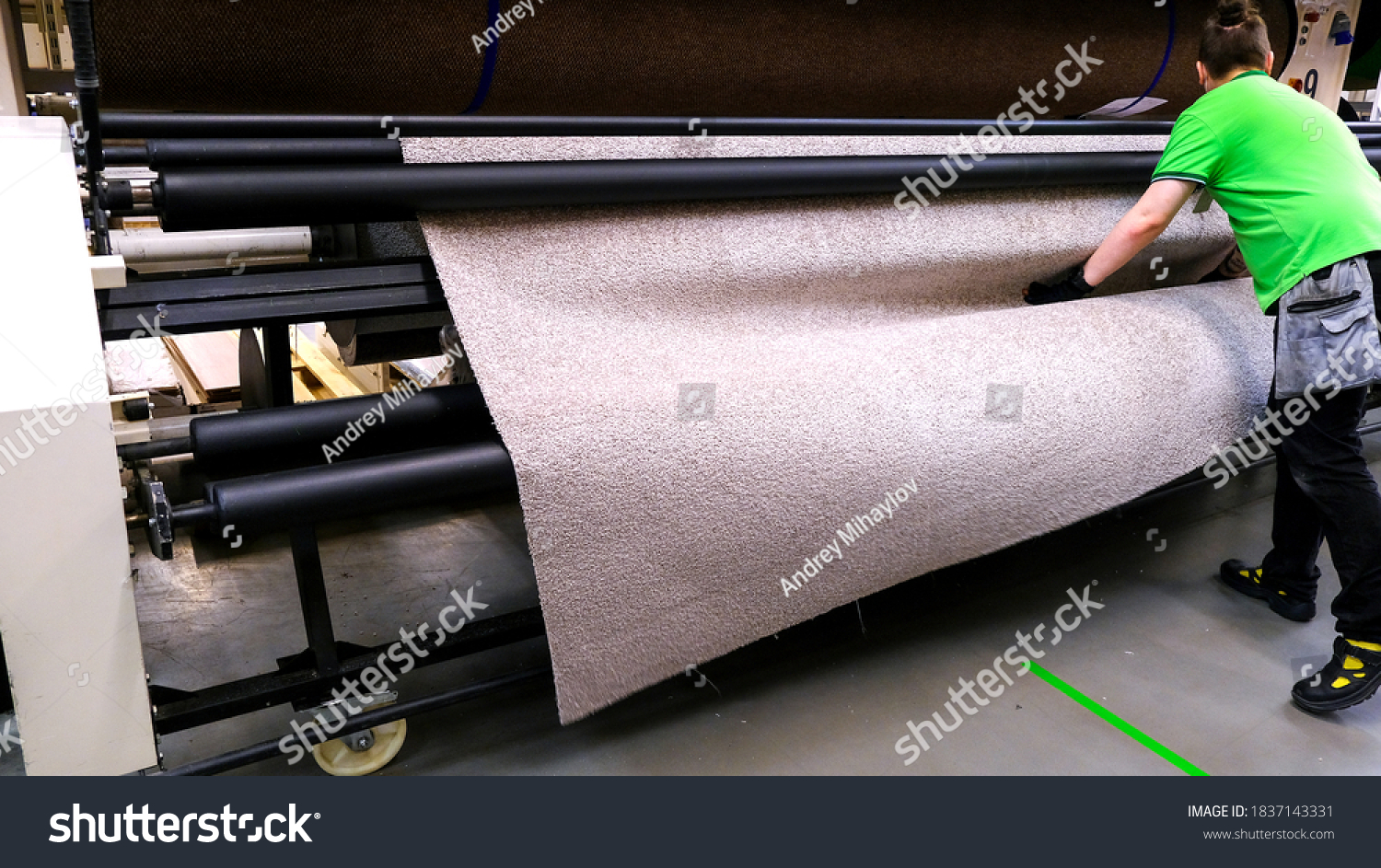 Modern Carpet Textile Design Concept Industrial Stock Photo 1837143331 ...