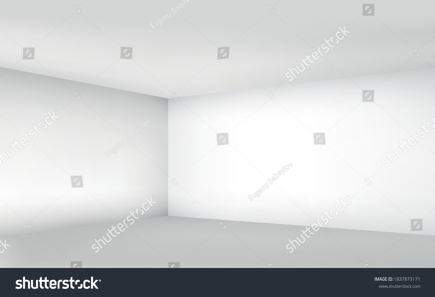 White Gray Room Background Studio Vector Stock Vector (Royalty Free ...