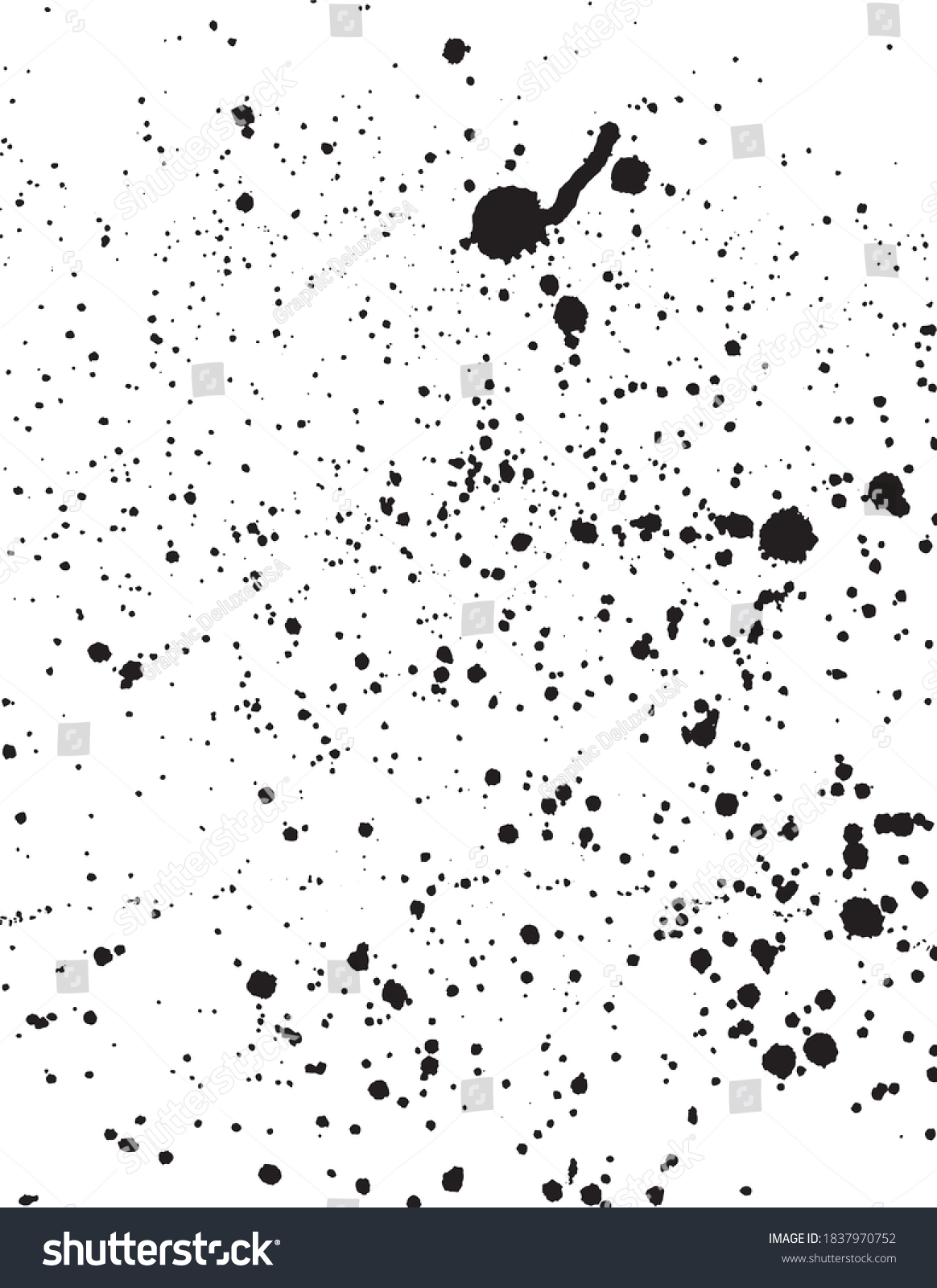 Ink Splatter Background Small Dots Isolated Stock Vector (Royalty Free ...