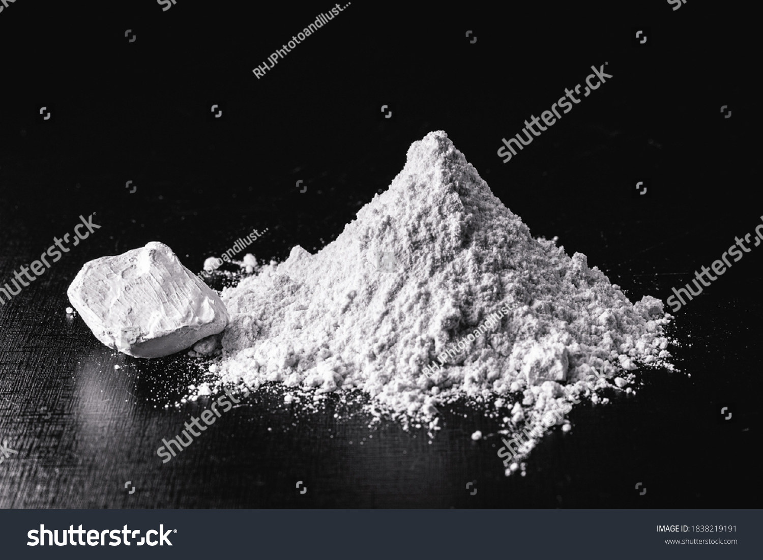 Kaolin Mineral Inorganic Constitution Chemically Inert Stock Photo ...