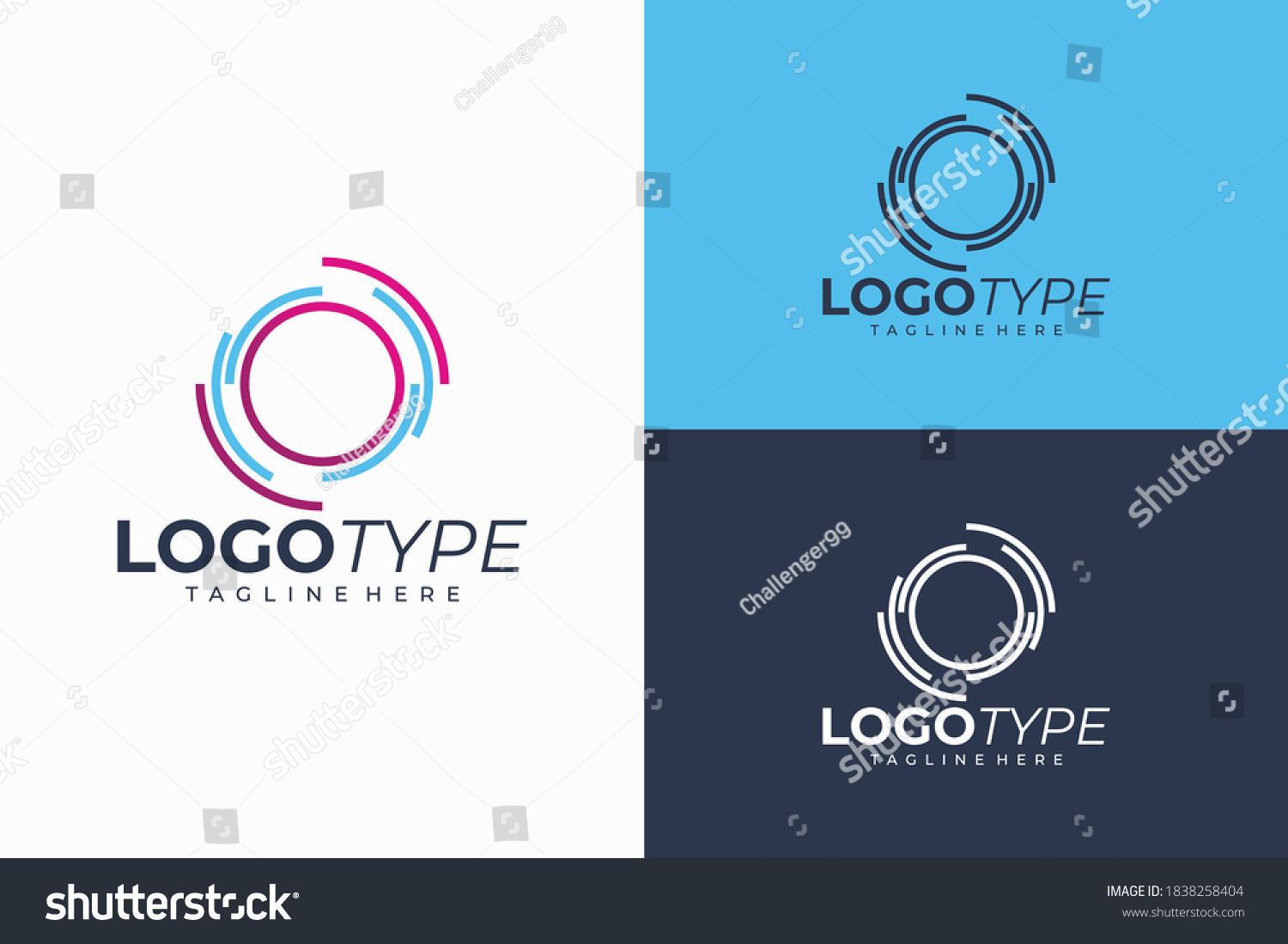 Portal Logo Icon Vector Isolated Stock Vector (royalty Free) 1838258404 