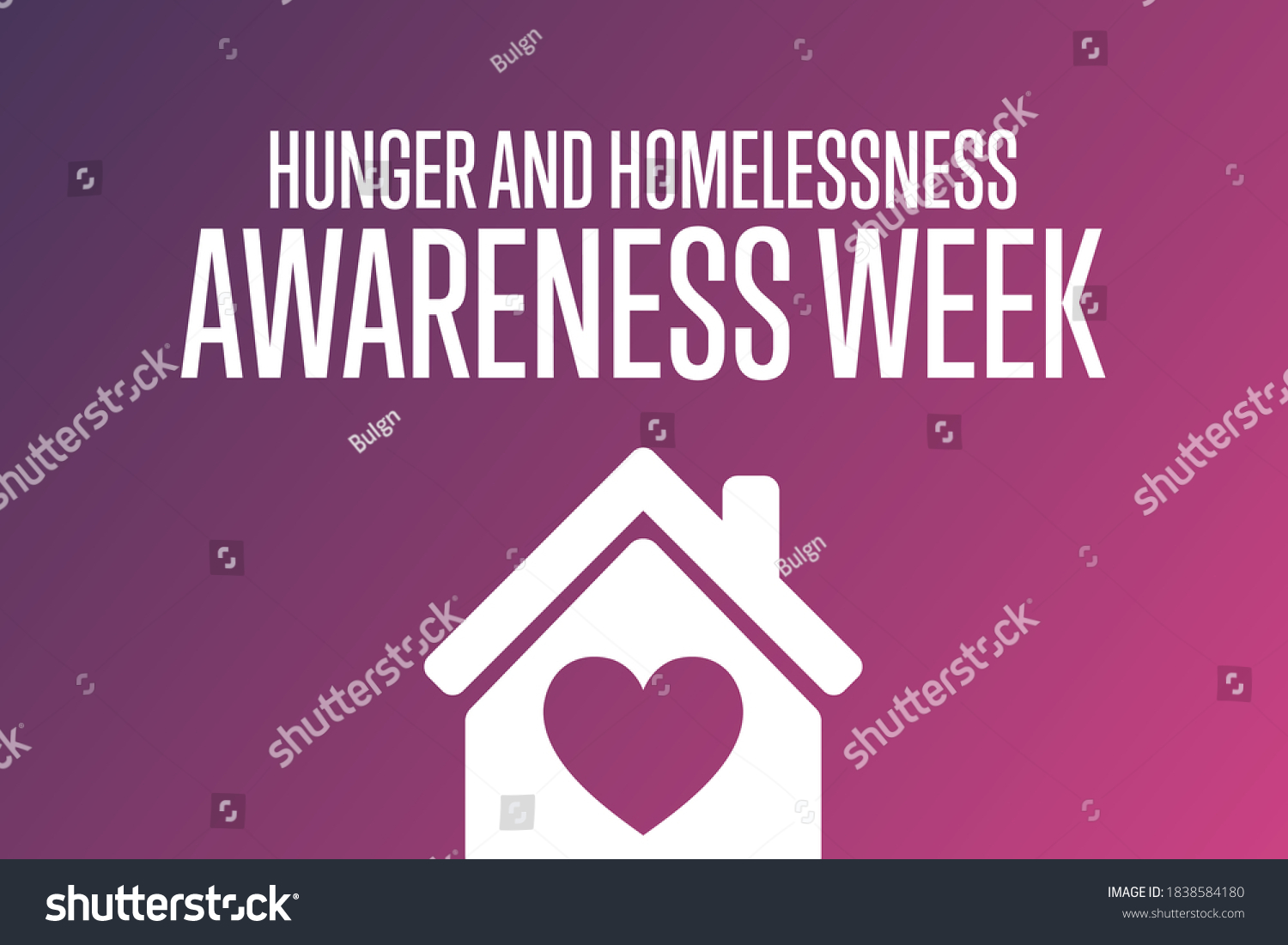 National Hunger Homelessness Awareness Week Concept Stock Vector Royalty Free 1838584180