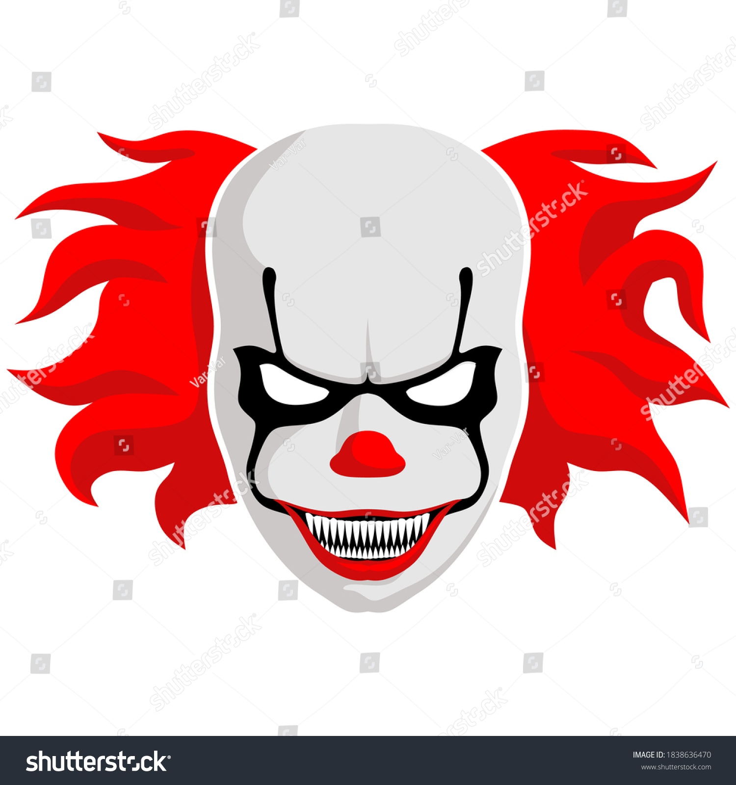 demon clown drawings