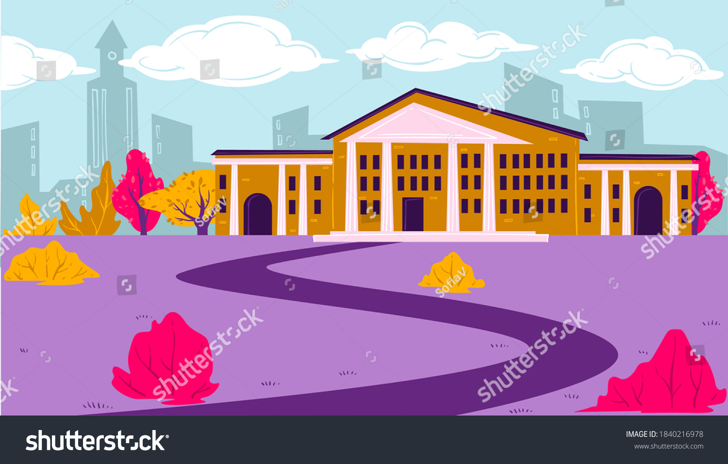 school-college-university-educational-establishment-exterior-stock