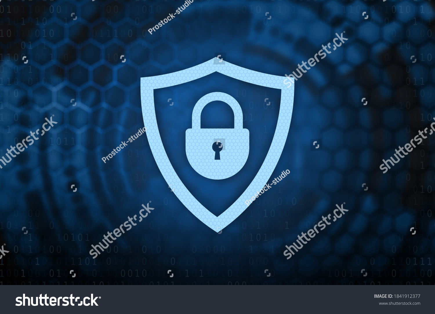 Safety Cyber Security Collage Illustration Closed Stock Photo ...