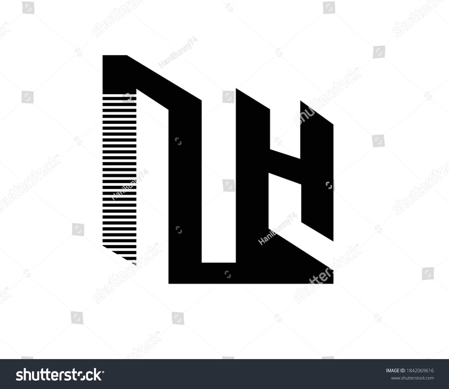 N H Logo Designs Logos Stock Vector (Royalty Free) 1842069616 ...