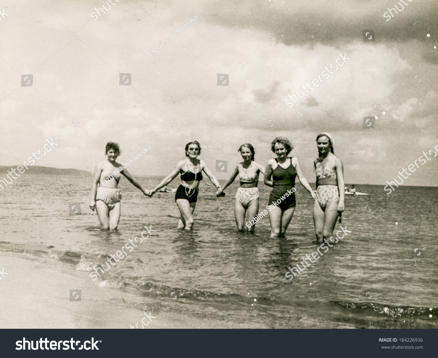 Poland Circa 1940s Vintage Portrait Four Stock Photo 184226936 ...