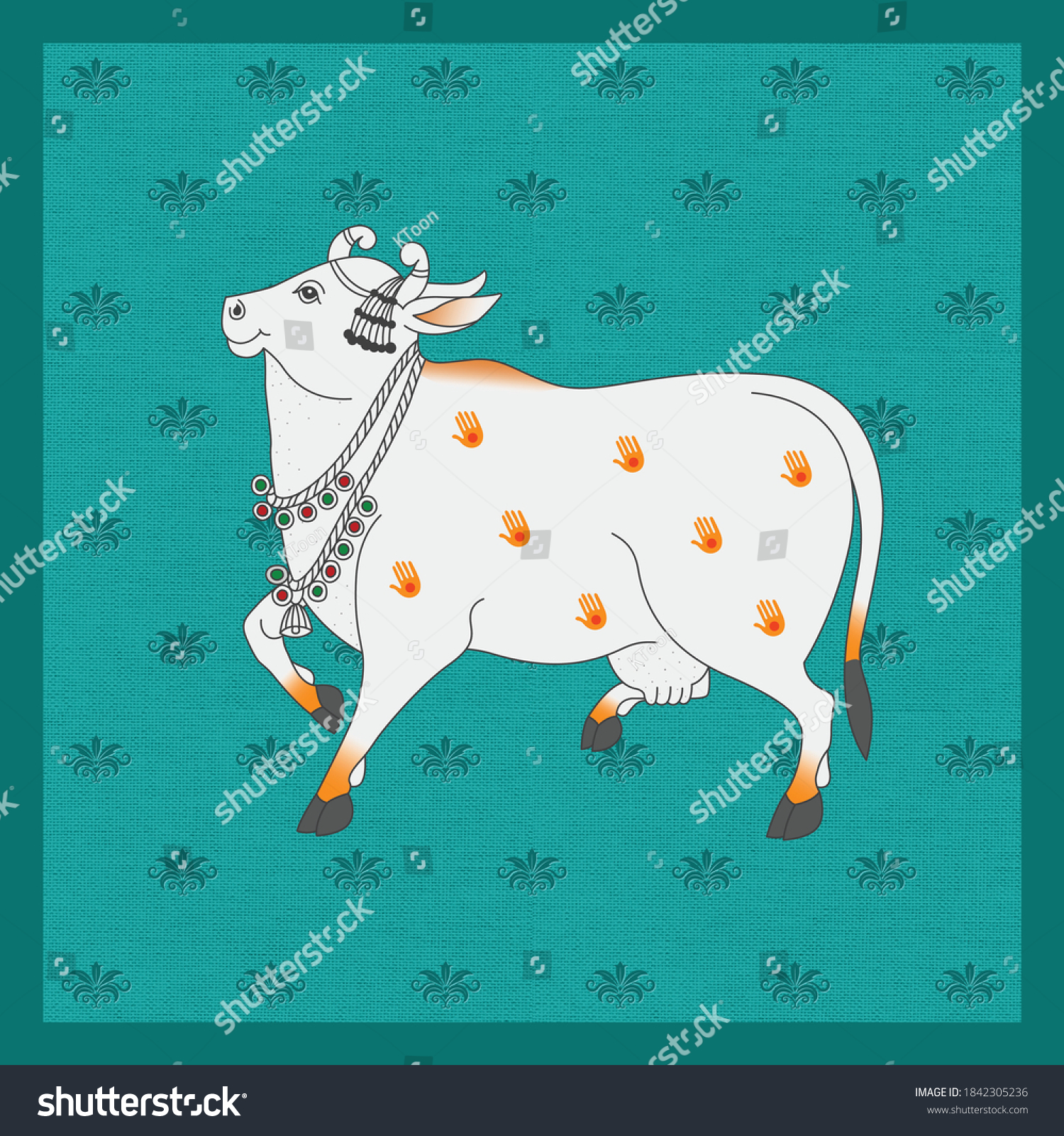 indian cow paintings