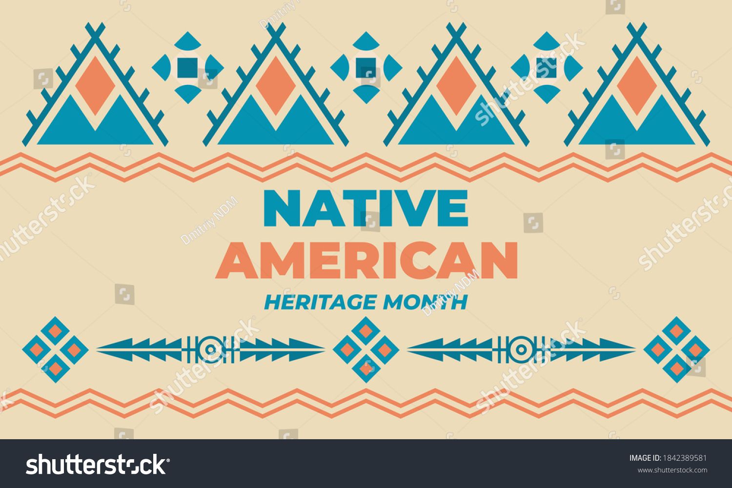 native-american-heritage-month-annual-designation-stock-vector-royalty