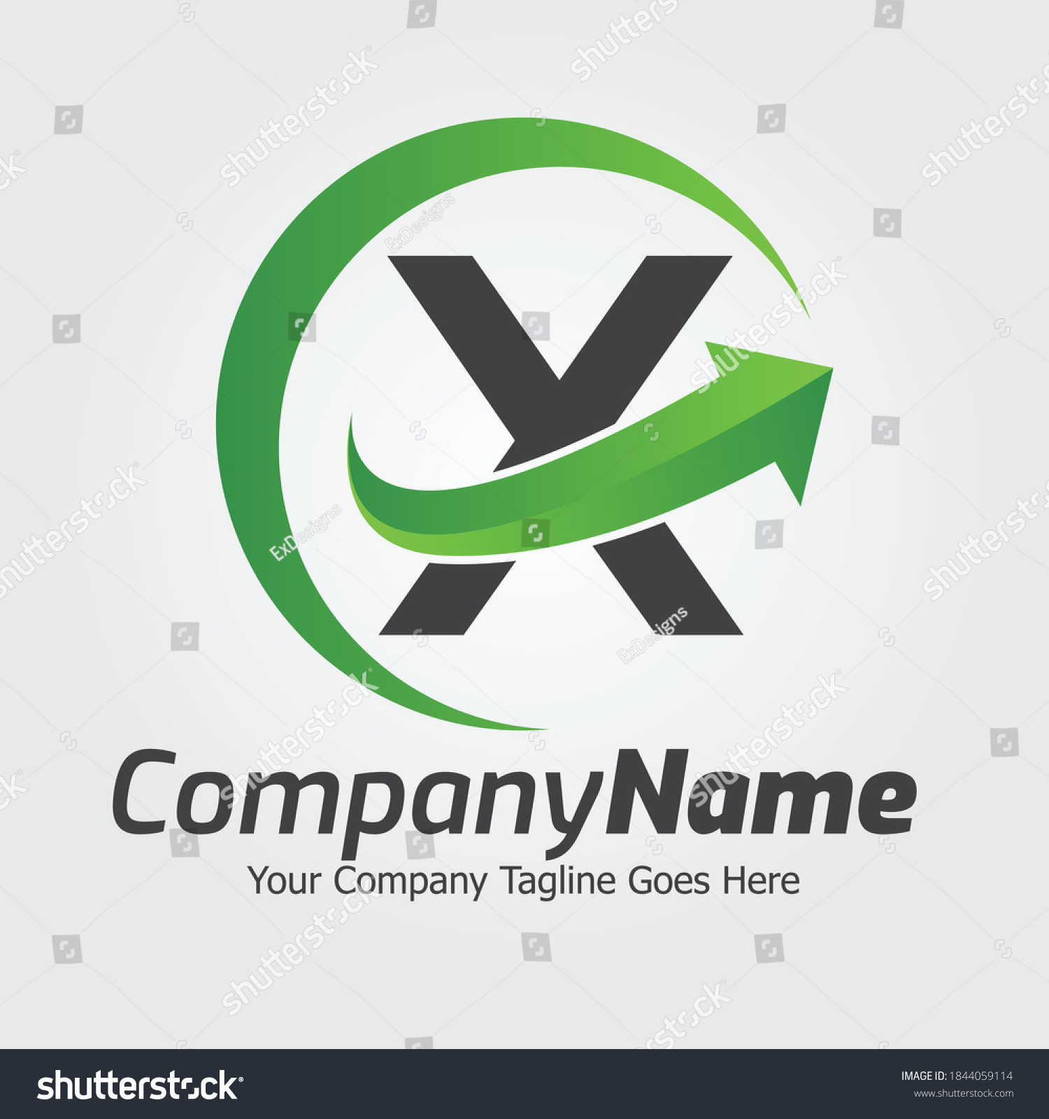 Letter X Vector Logo Template Colorful Stock Vector (Royalty Free ...