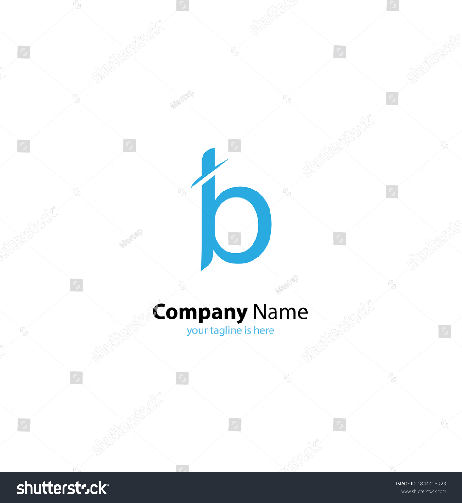 Letter B Modern Logo Concept White Stock Vector (Royalty Free ...