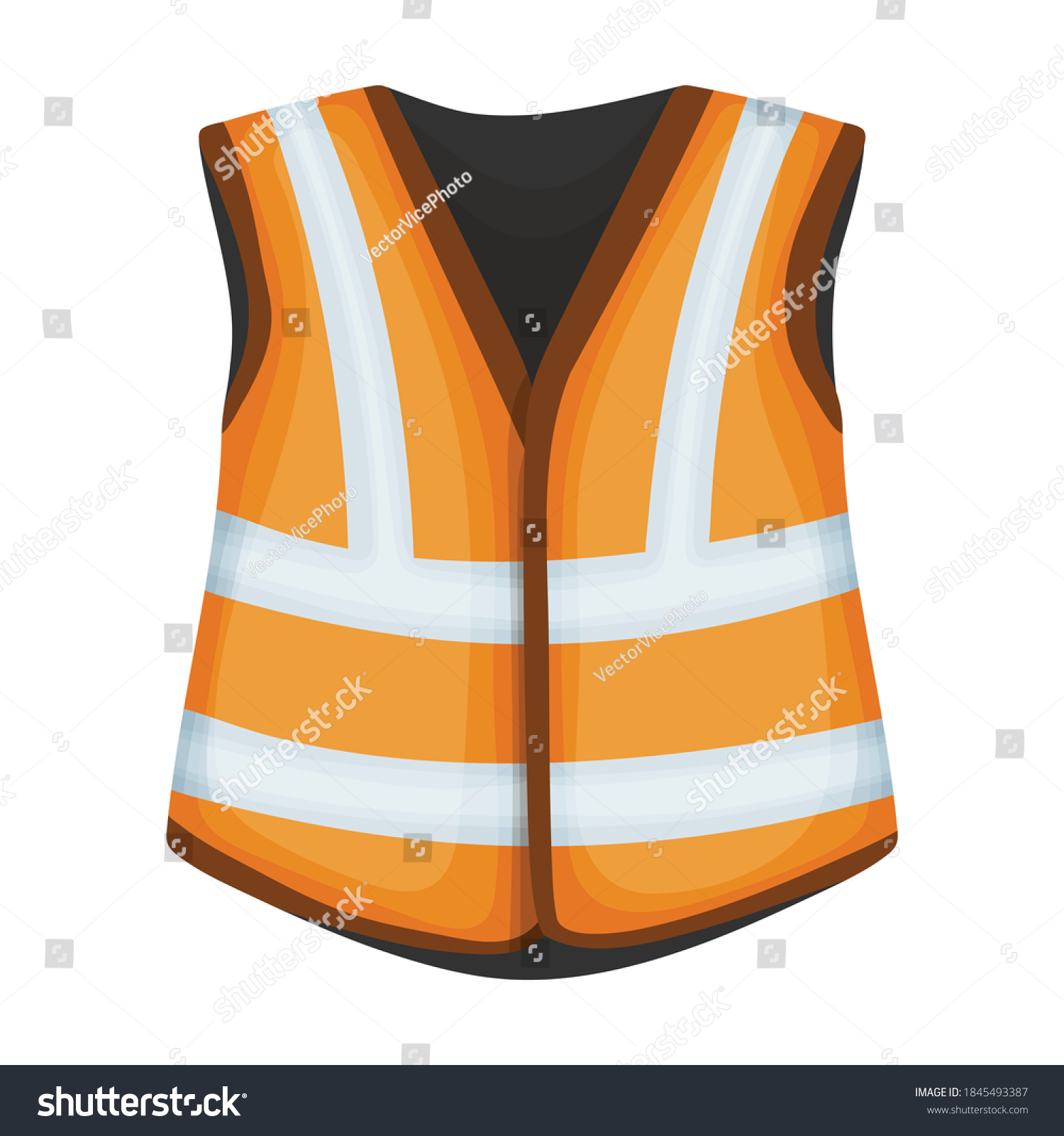 Vest Safety Cartoon Vector Iconcartoon Vector Stock Vector (Royalty ...