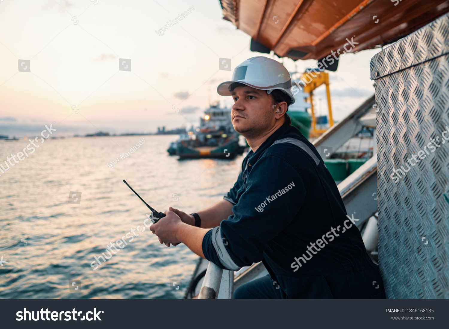 Marine Deck Officer Chief Mate On Stock Photo 1846168135 | Shutterstock