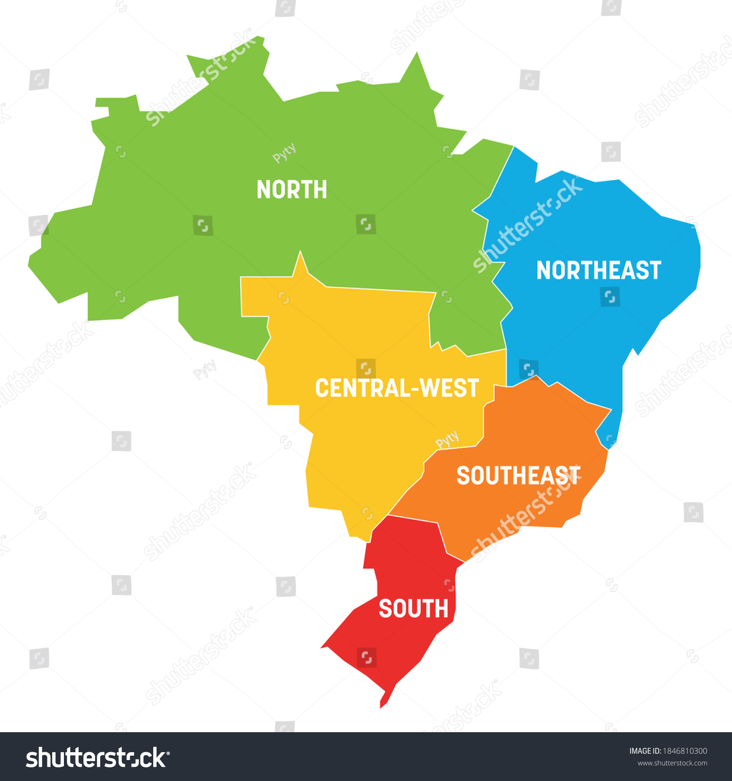 Штат в бразилии 5. Бразилия административное деление карта. Штаты Бразилии на карте. Территориальное деление Бразилии. Экономические районы Бразилии.