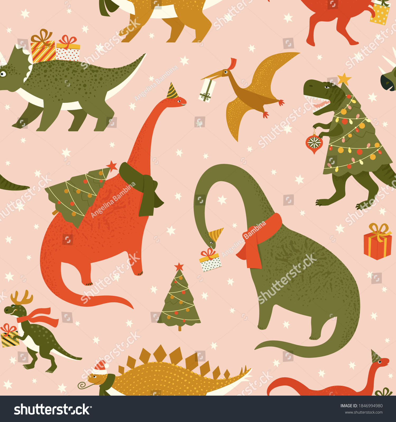 Dino Christmas Tree 