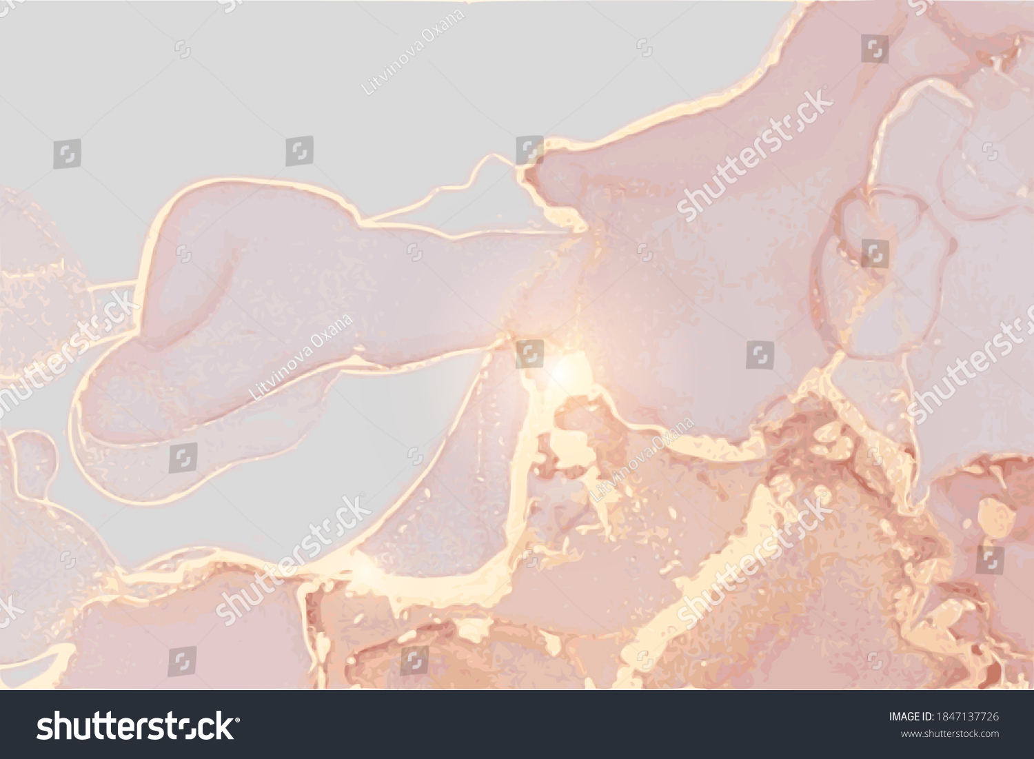 Rose Grey Gold Stone Background Texture Stock Vector (Royalty Free