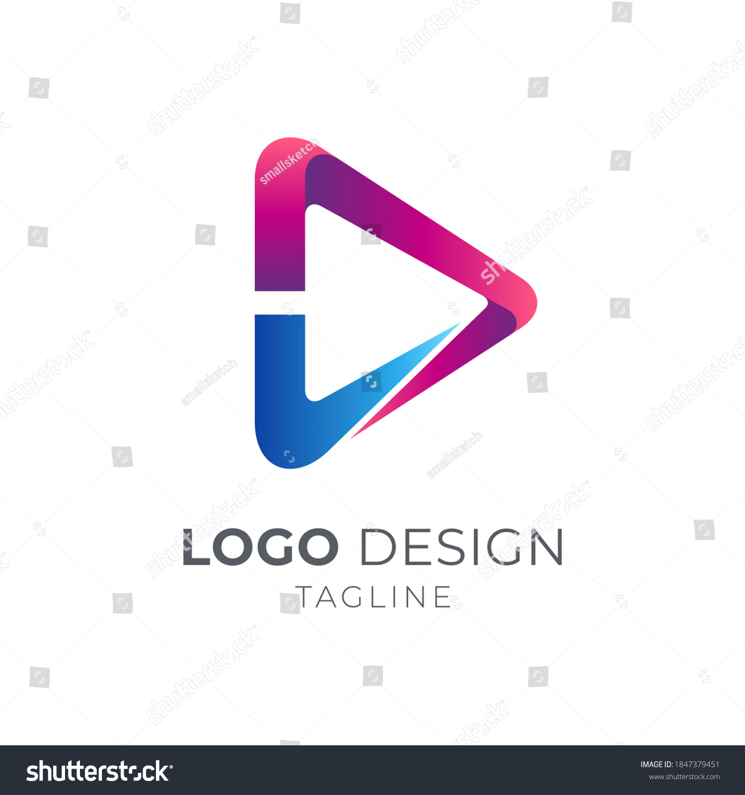 Good Media Logo Media Play Check Stock Vector (Royalty Free) 1847379451 ...