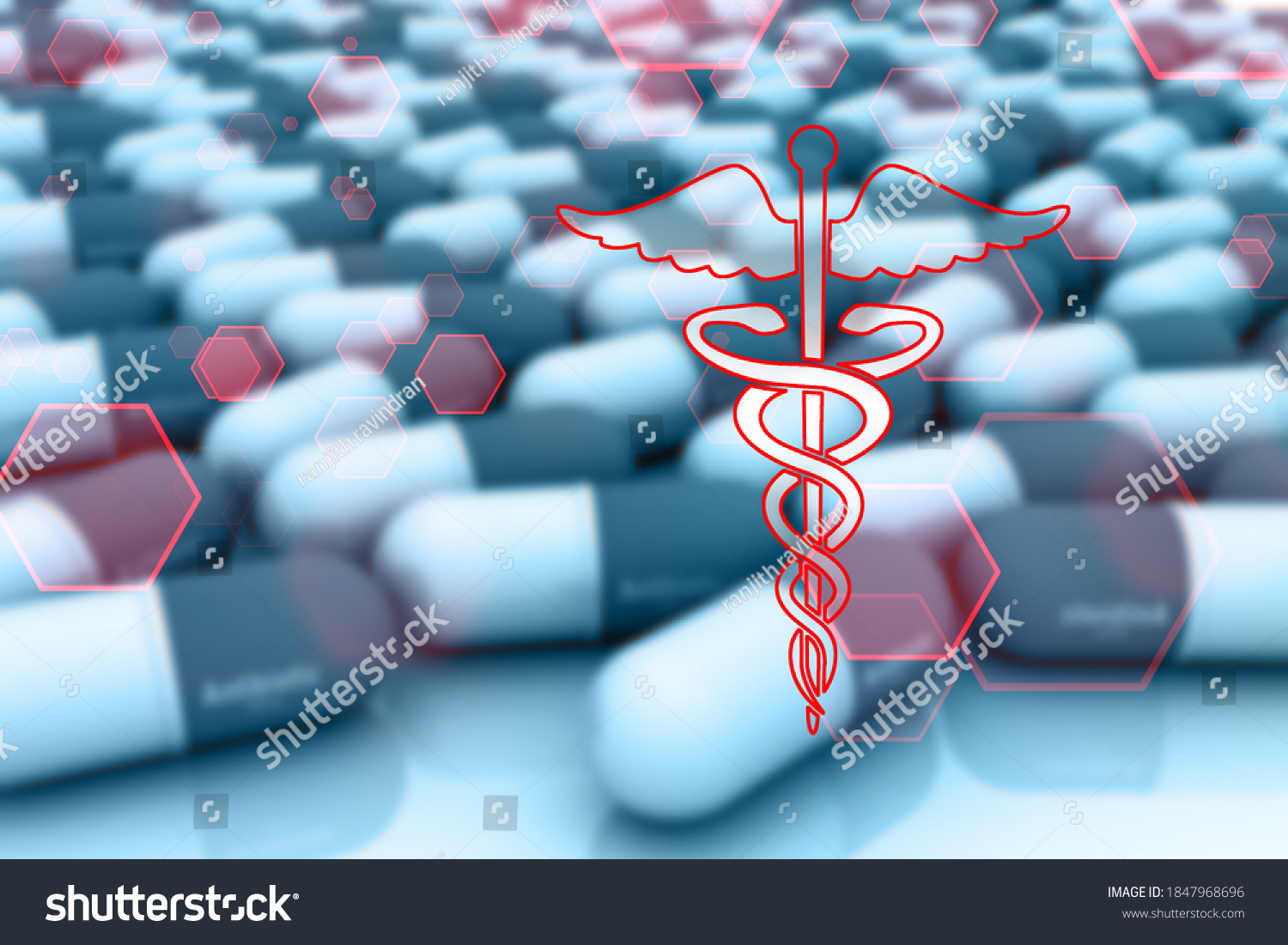 2d Illustration Caduceus Medical Symbol Stock Illustration 1847968696 Shutterstock 9017