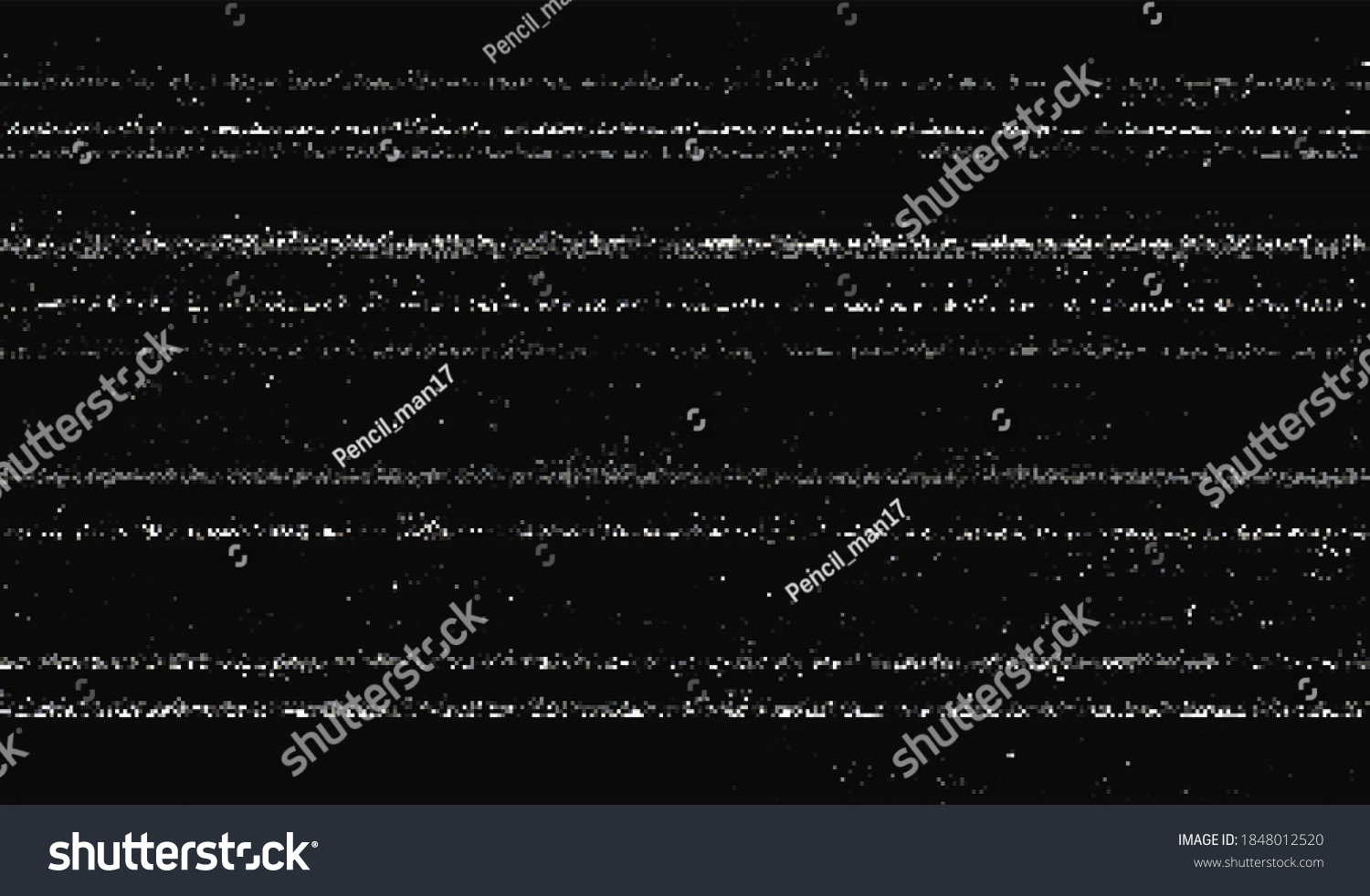 Digital Distorted Pixel Noise Vector Illustration Stock Vector (Royalty ...