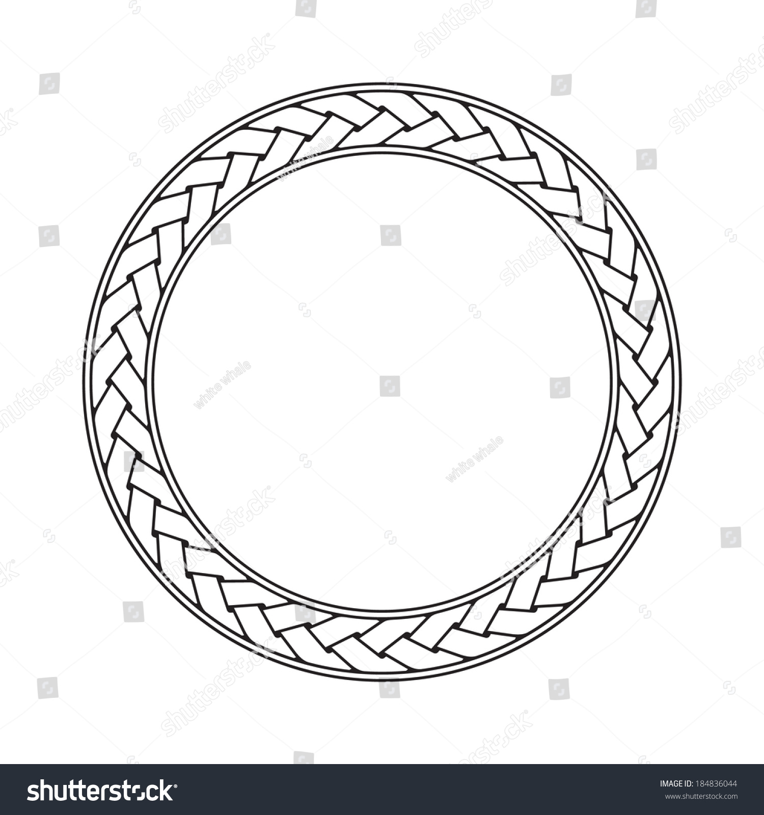 Celtic Braid Circular Frame Vector Ornament Stock Vector (Royalty Free ...