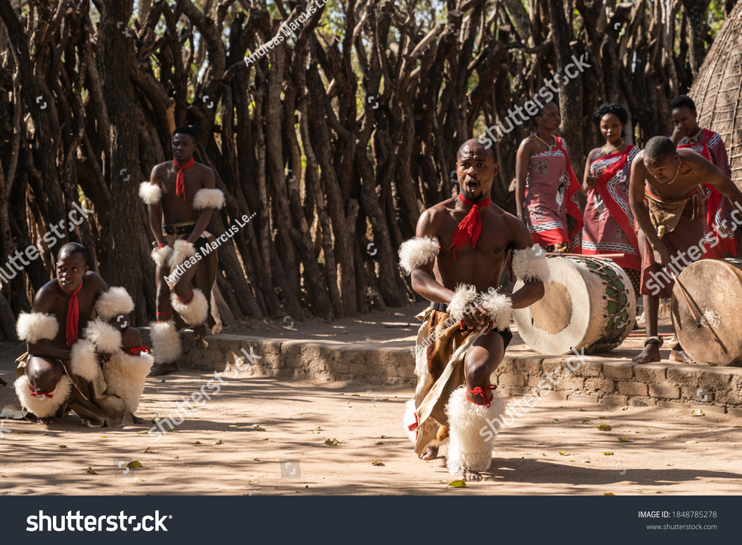 Swasiland Eswatini 15072019 Singing Dancing Celebrating Stock Photo 