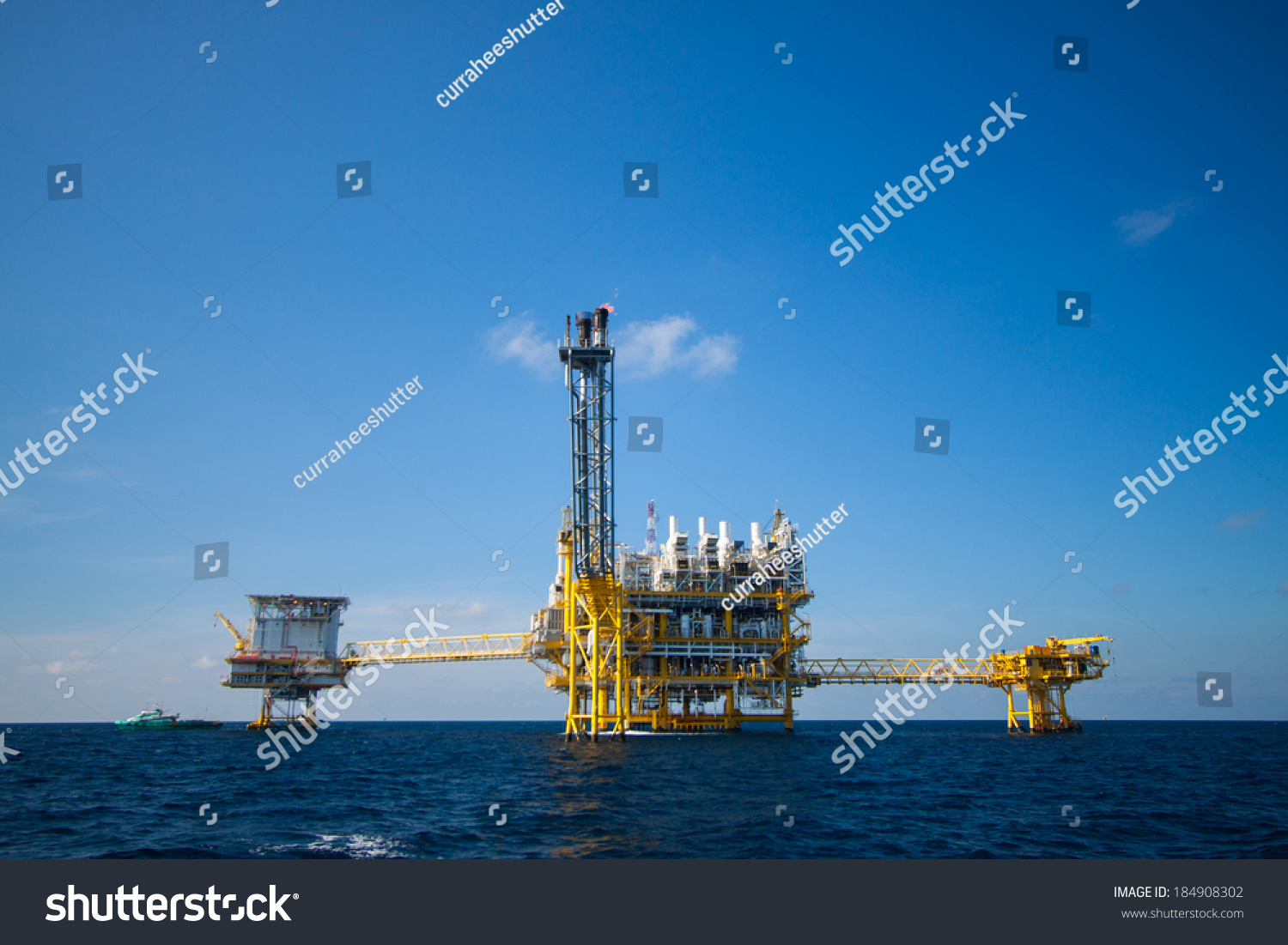 Oil Gas Platform Gulf Sea World Stock Photo 184908302 | Shutterstock